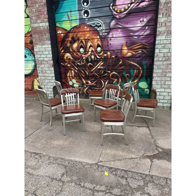 Set of 8 Goodform Aluminum Dining Chairs From Ibm