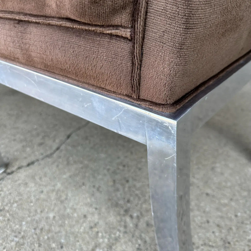 Set of Six Vintage Dia Style Dining Chairs Mid Century Modern Aluminum