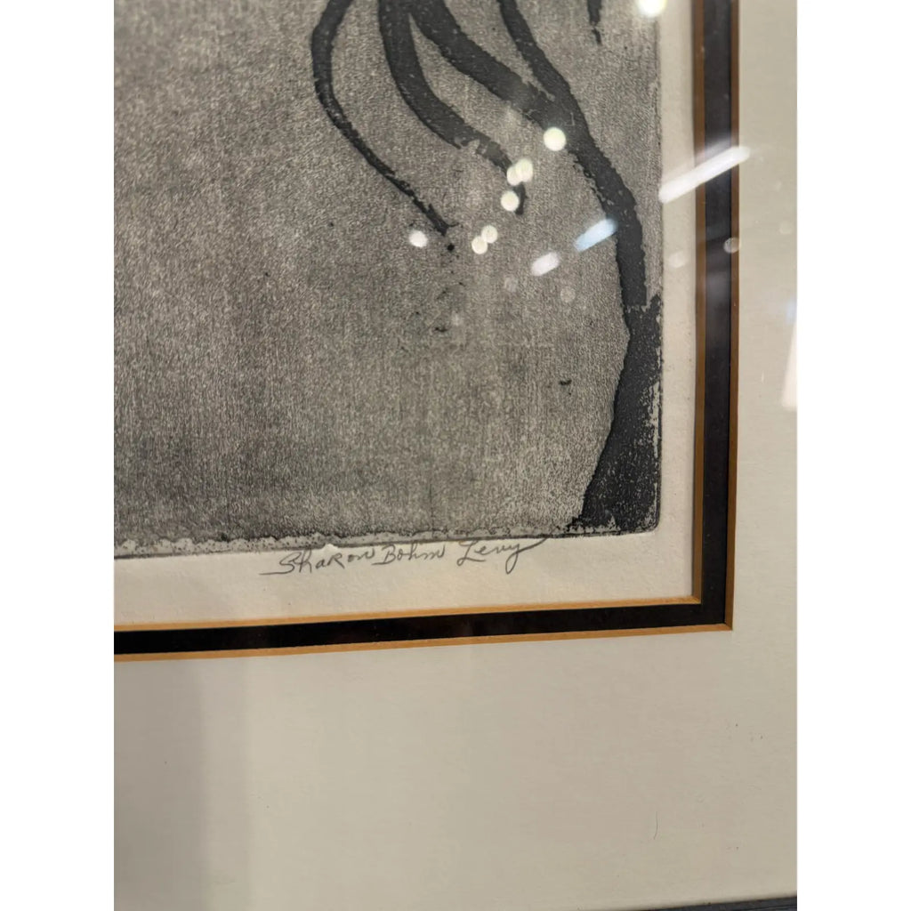 Sharon Bohm Levy “woman” Etching Print