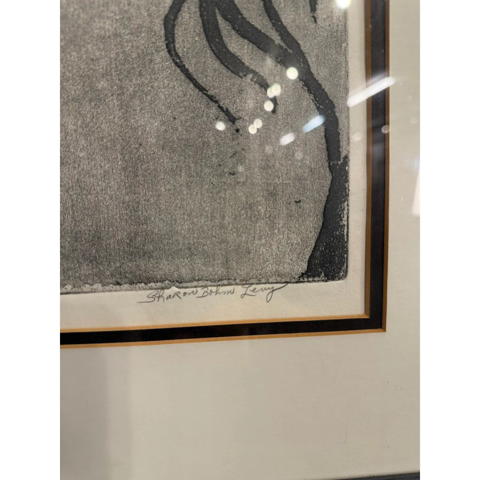 Sharon Bohm Levy “woman” Etching Print