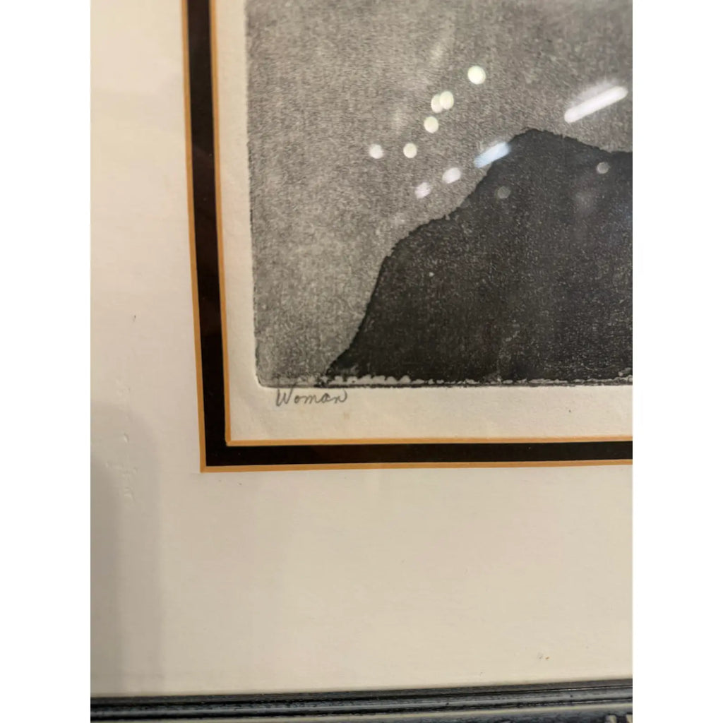 Sharon Bohm Levy “woman” Etching Print