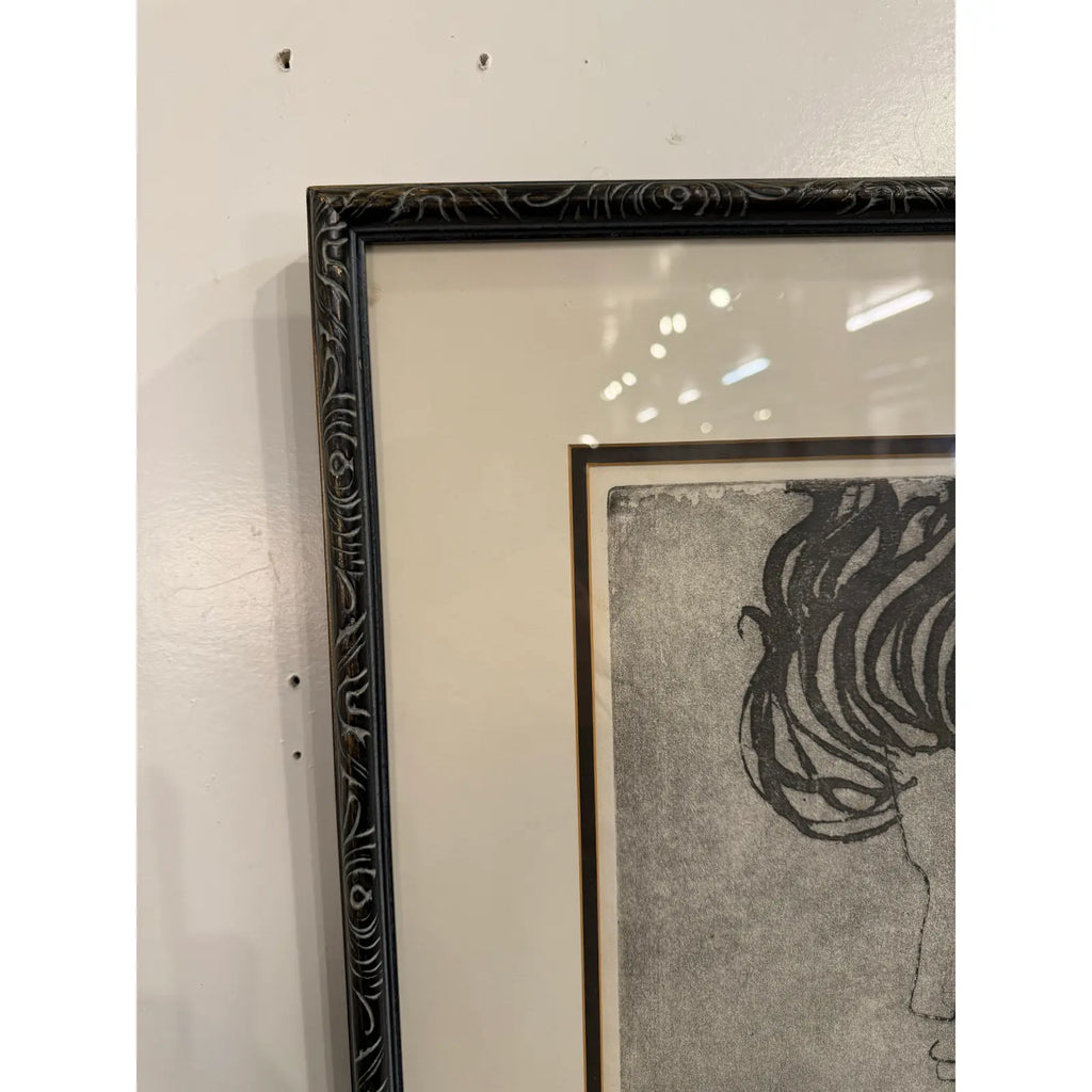 Sharon Bohm Levy “woman” Etching Print