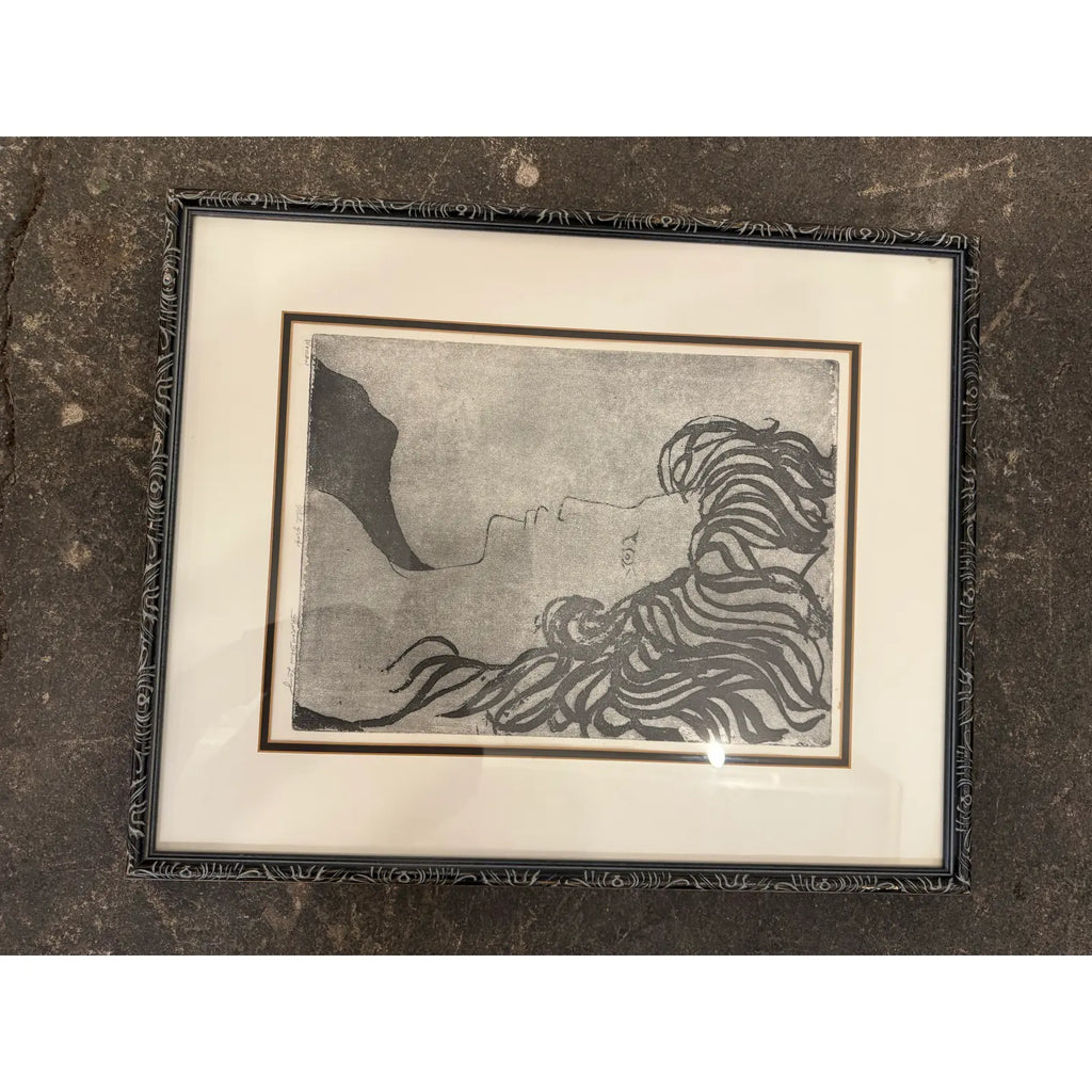Sharon Bohm Levy “woman” Etching Print