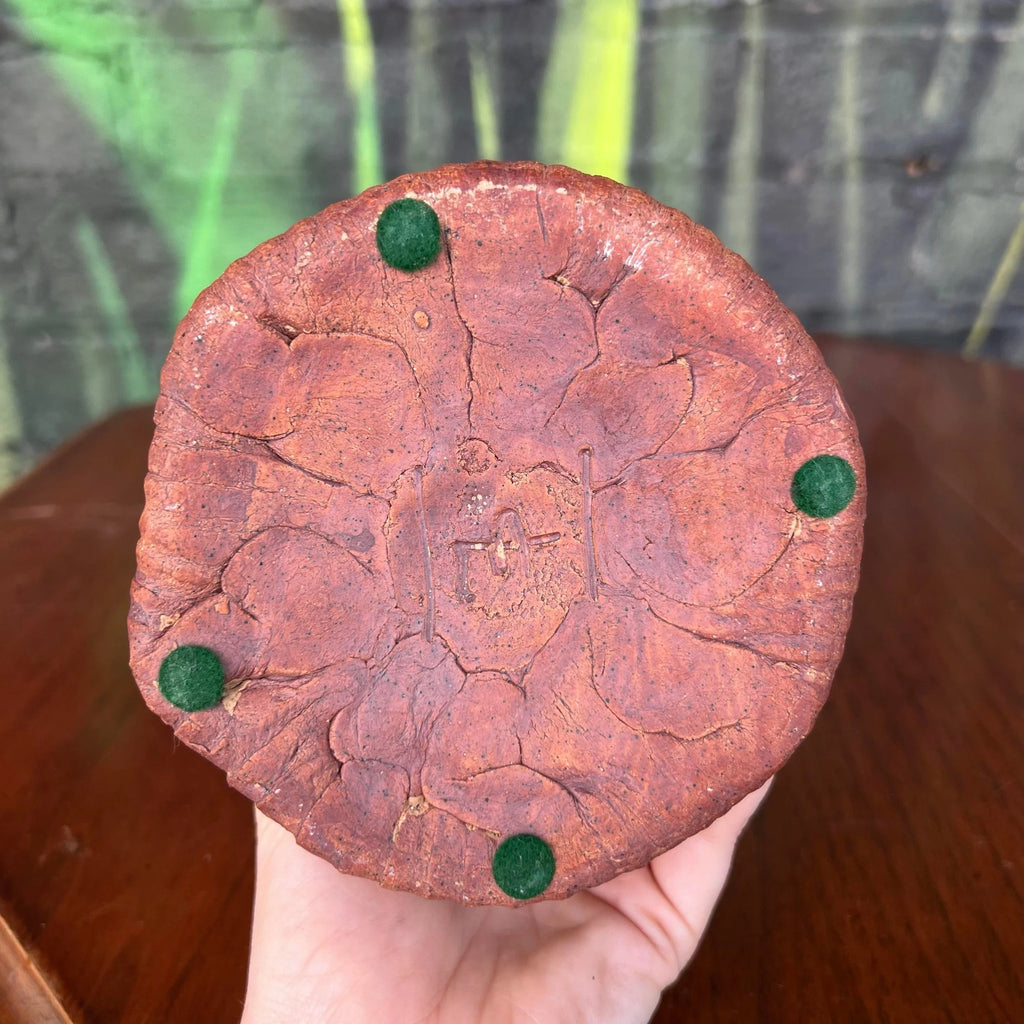 Signed Glazed Stoneware Vessel Vase