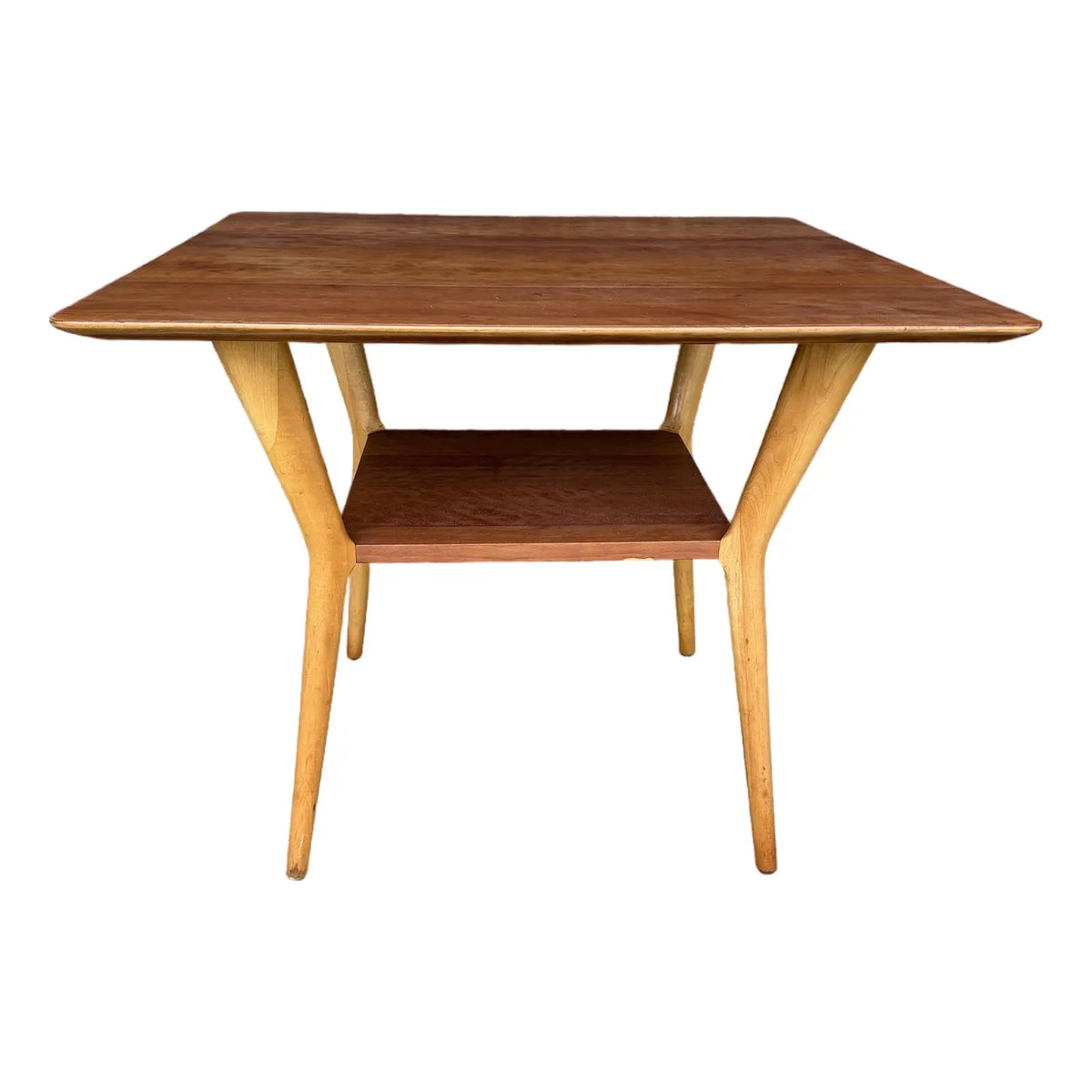 Singer and Sons Mid-Century Modern 2 Tier Boomerang Leg Table