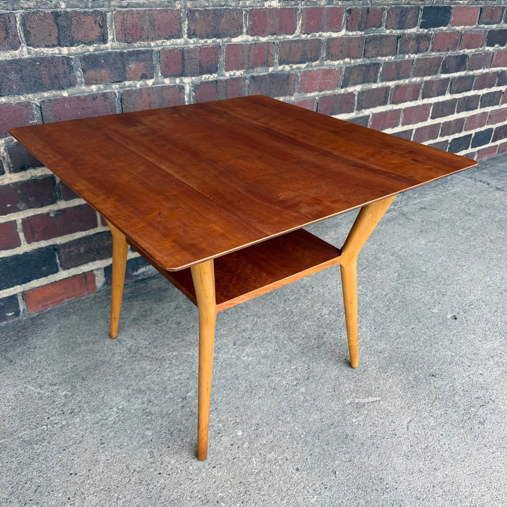 Singer and Sons Mid-Century Modern 2 Tier Boomerang Leg Table