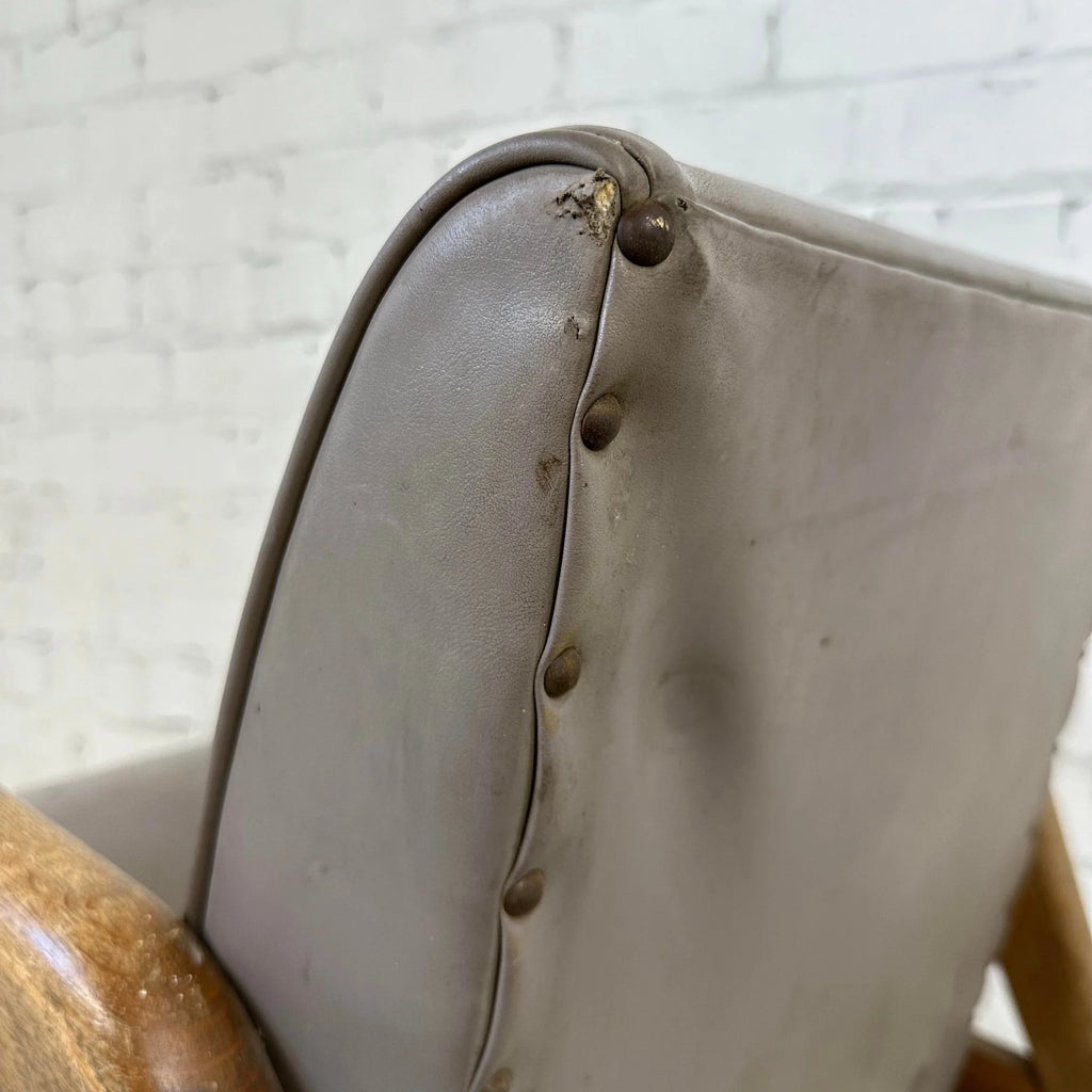 Solid Maple Thonet Lounge Arm Chair