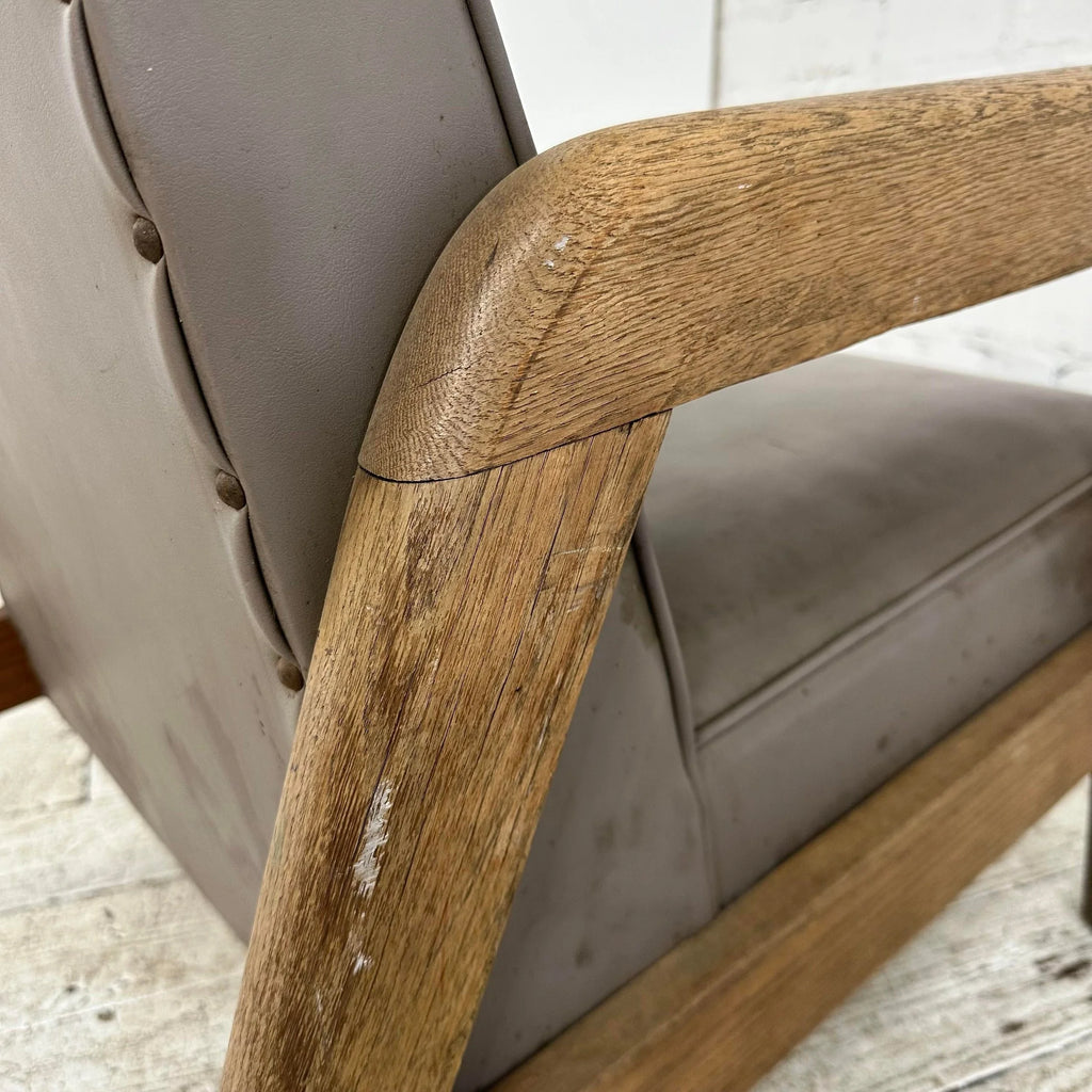 Solid Maple Thonet Lounge Arm Chair