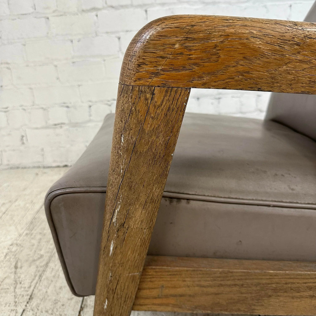 Solid Maple Thonet Lounge Arm Chair