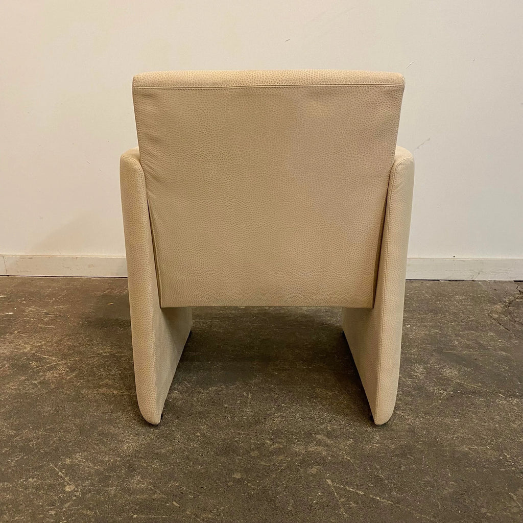 Sormani Italian Lounge Chair Leather Suede