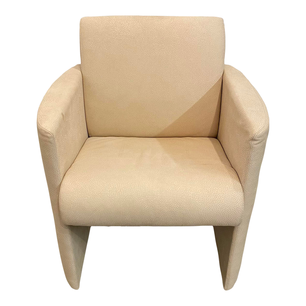 Sormani Italian Lounge Chair Leather Suede