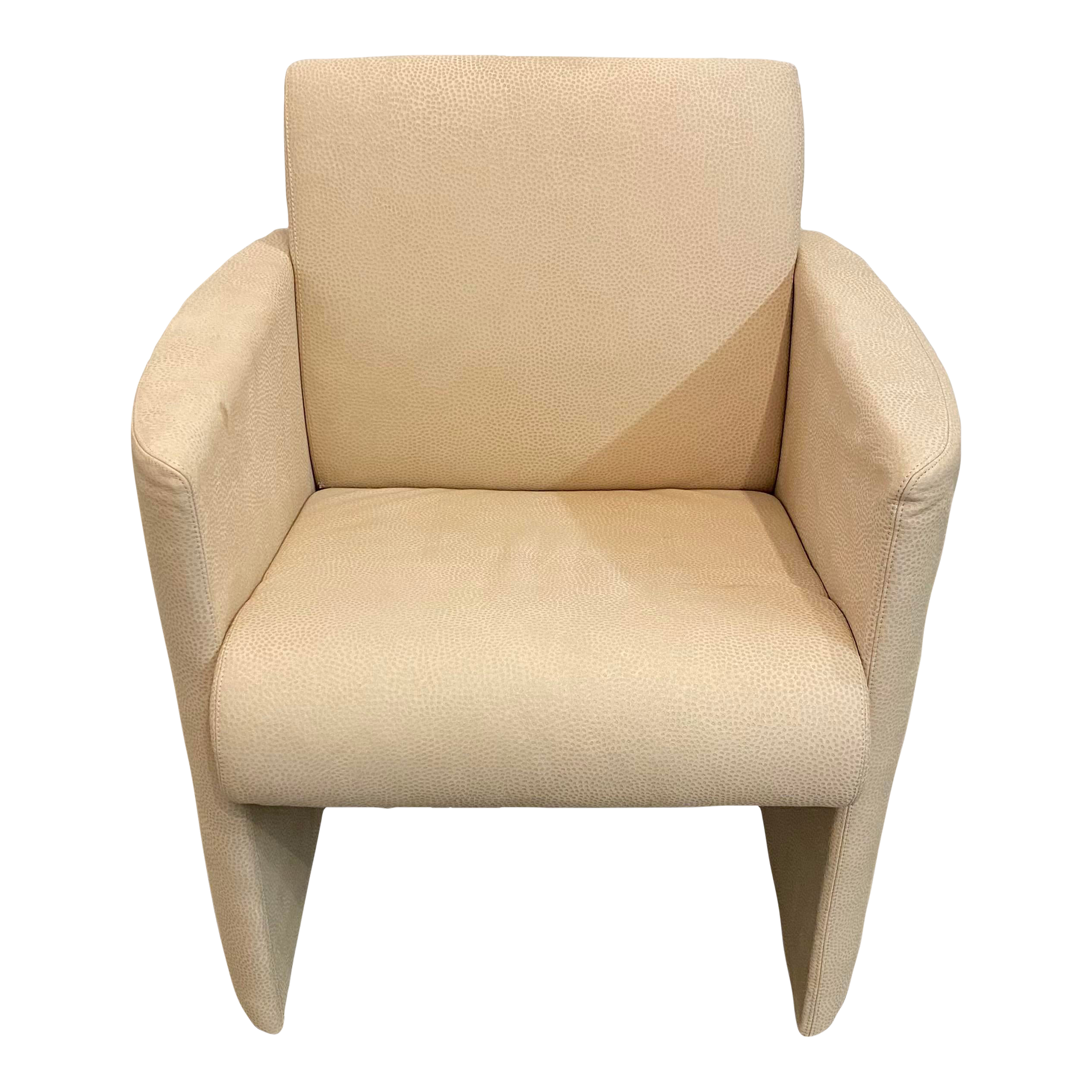 Sormani Italian Lounge Chair Leather Suede