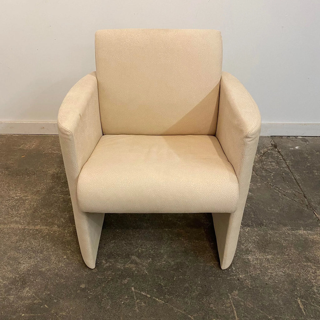 Sormani Italian Lounge Chair Leather Suede