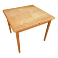 Square Teak Dining Table With 2 Leaves
