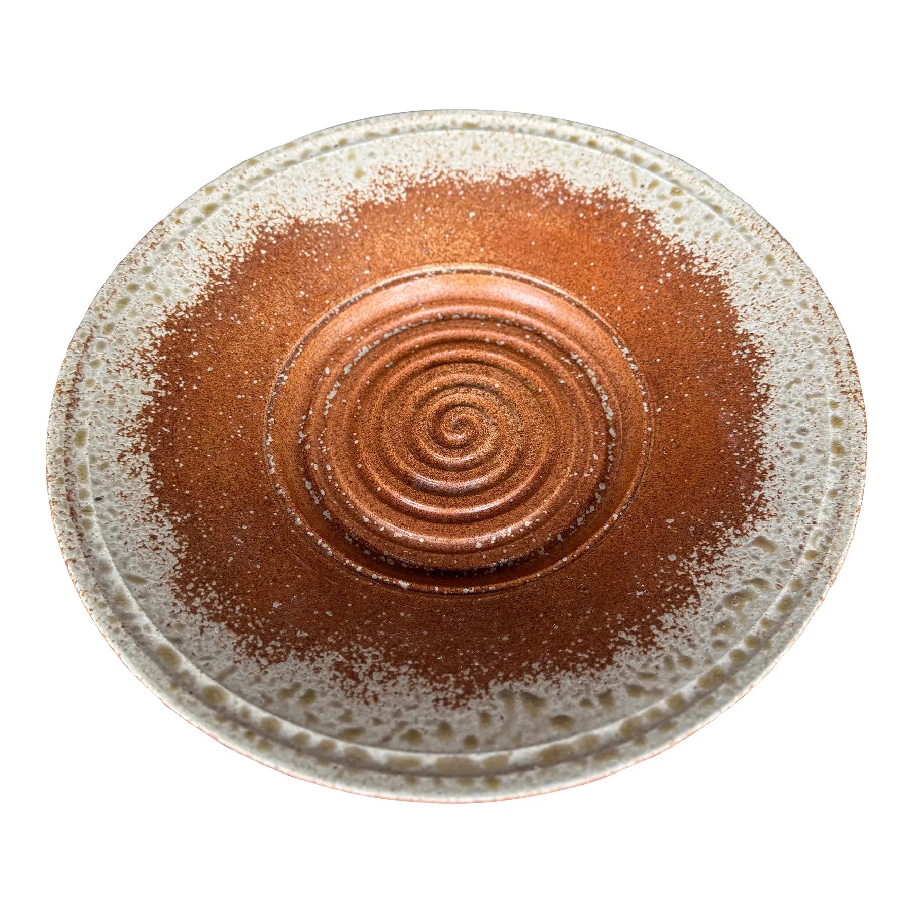 Stephen Fabrico Signed Ceramic Charger / Footed Bowl Wall Hanging Ready.