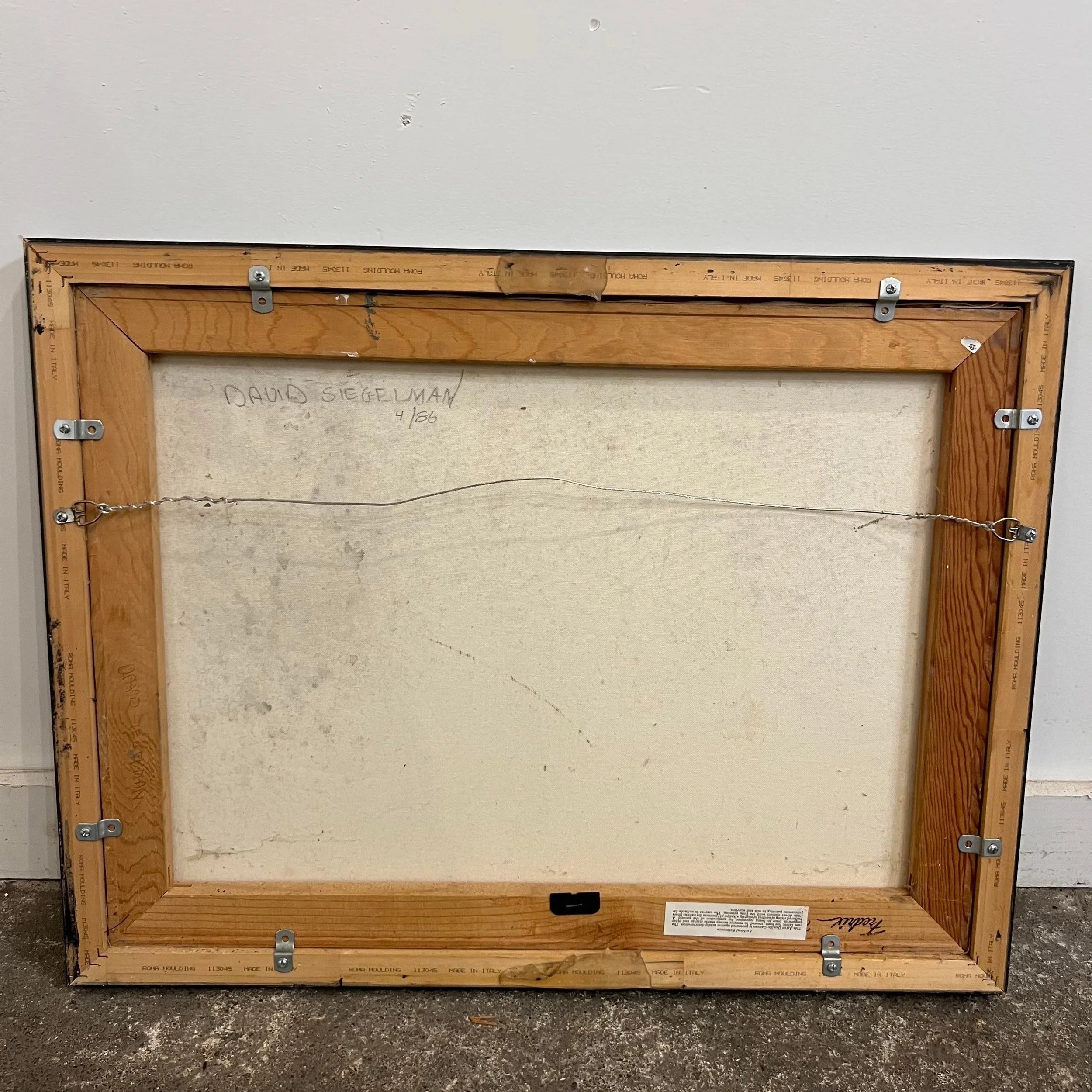 Still Life Oil Painting by David Siegelman Framed