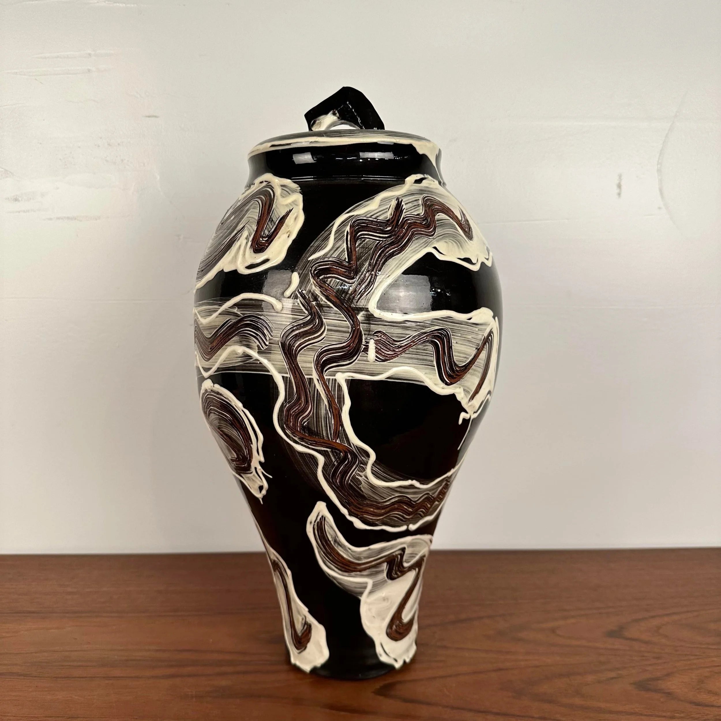 Studio Made Craig Bird Ceramic Vase Urn