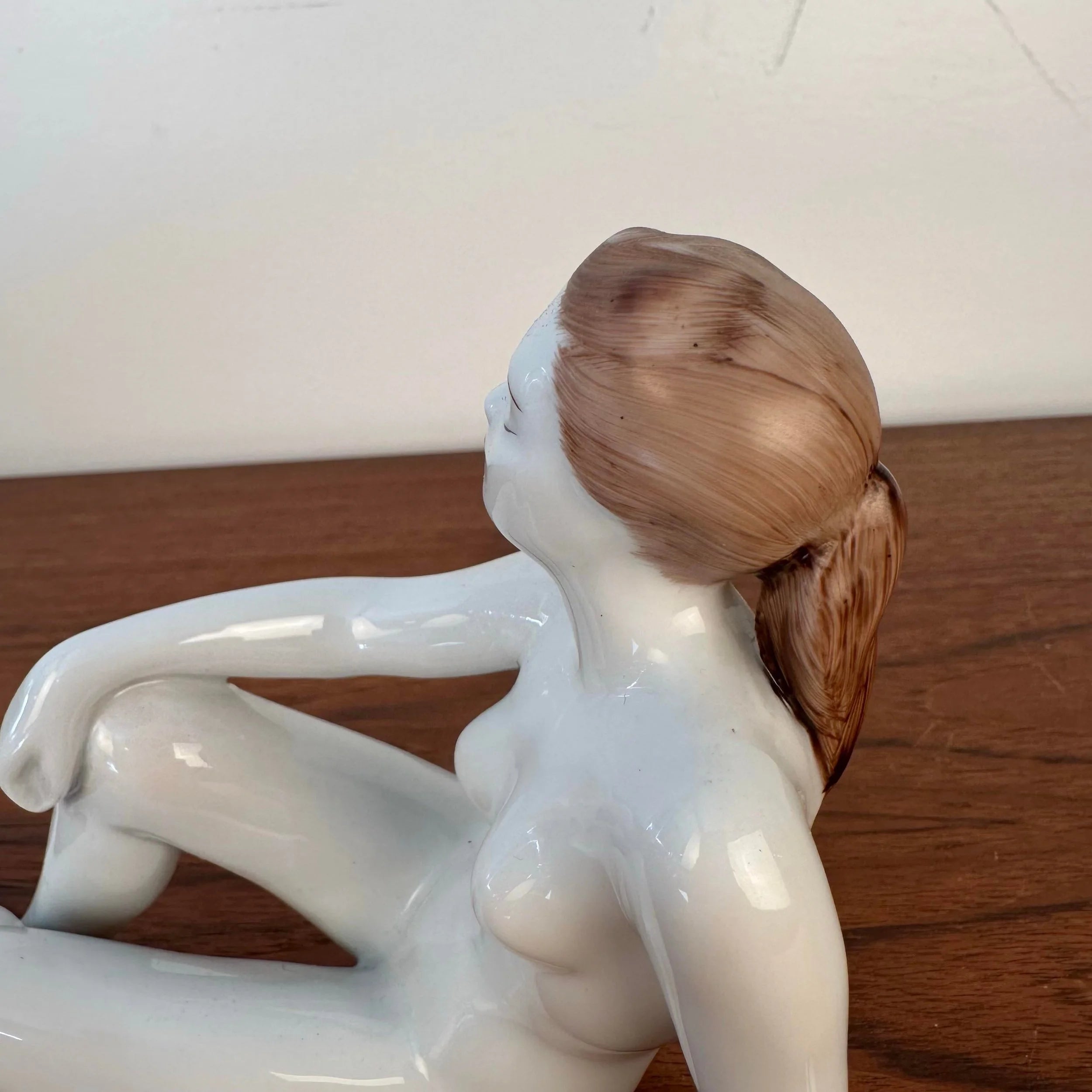 "Sunbathing" Hollobaza Woman Figurine