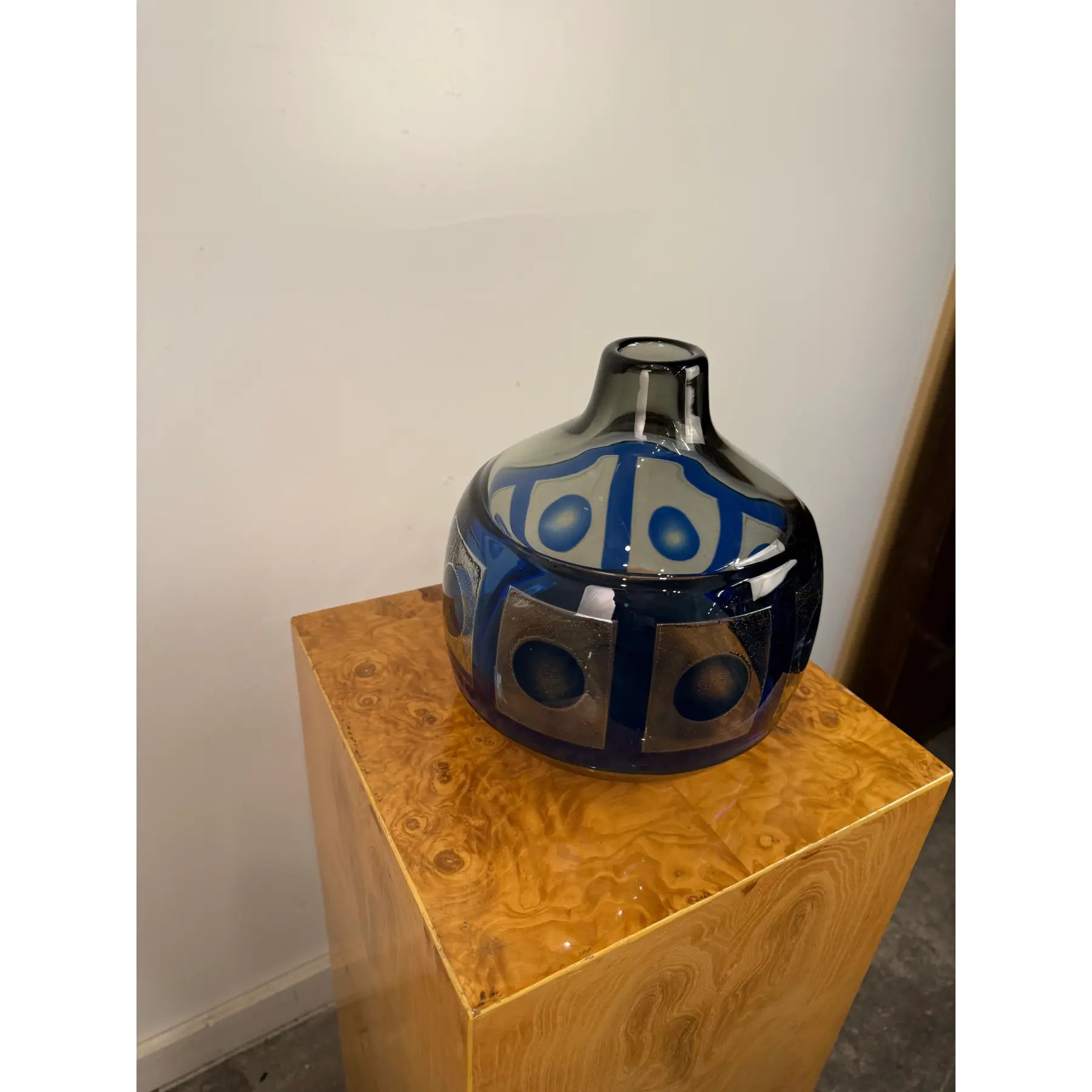 Sven Palmqvist, Ravenna Vase 2327 Signed Orrefors Sweden, C. 1950