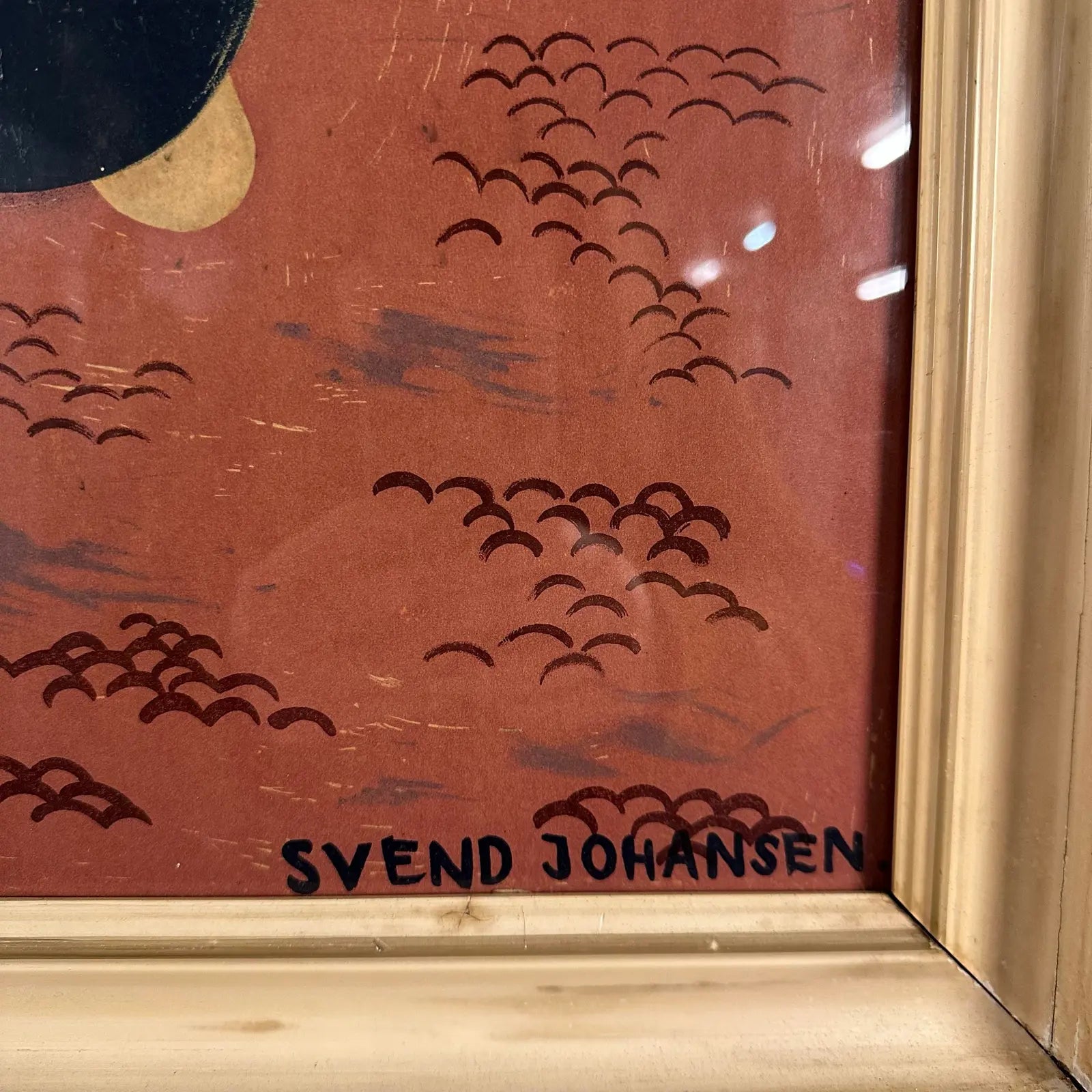 Svend Johansen Tuborg Brewery Sailor Ad Poster Danish Modern