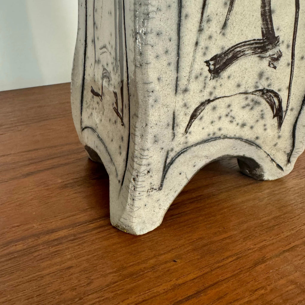 Tall Organic Shaped Ceramic Vase “Why Won’t She Go Away?”