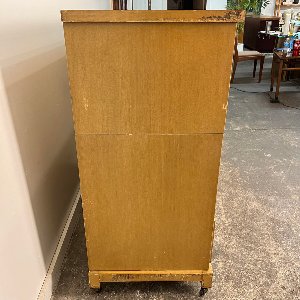 Tall Robsjohn Gibbings for Widdicomb Chest With Secretary Desk