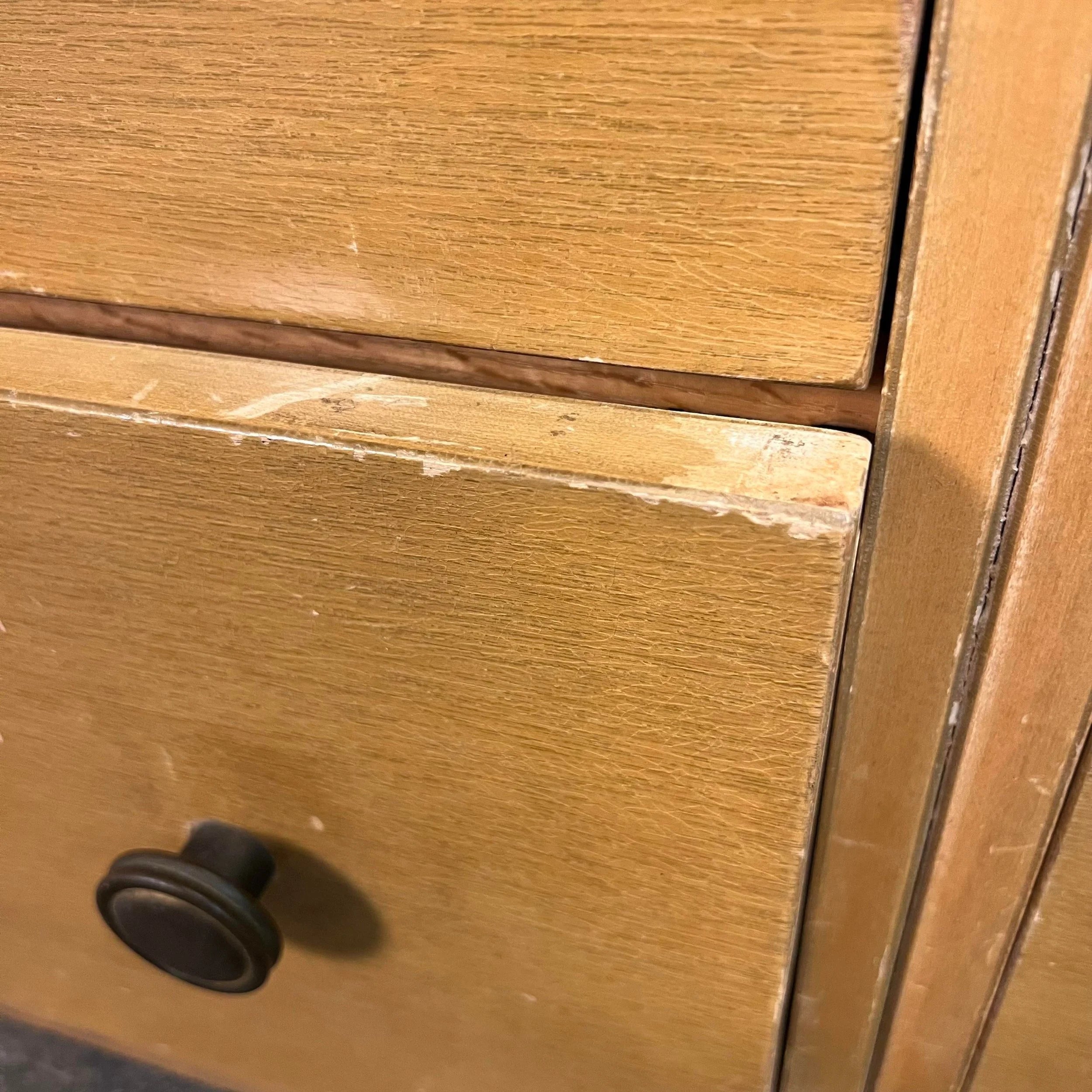Tall Robsjohn Gibbings for Widdicomb Chest With Secretary Desk