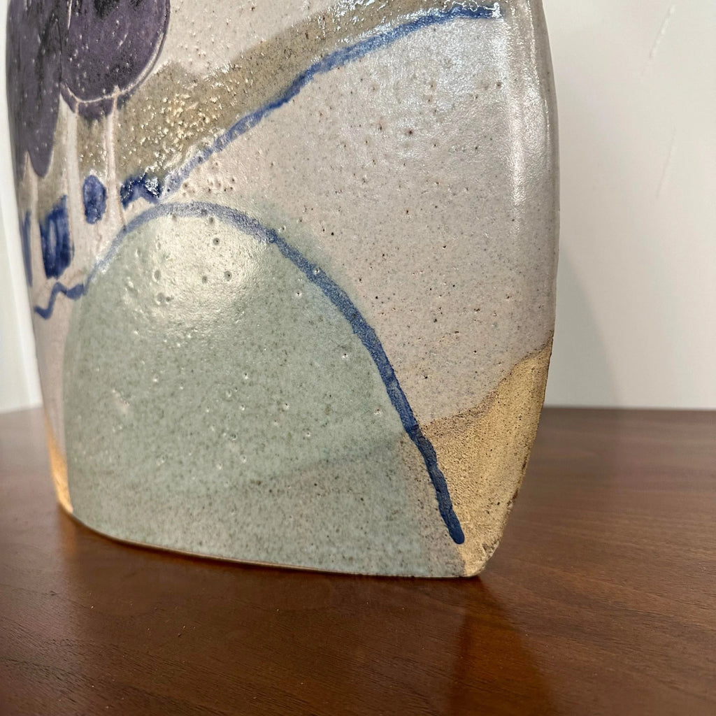 Tall Sculptural Vase by Larry Calhoun “Landscape Weed Pot”
