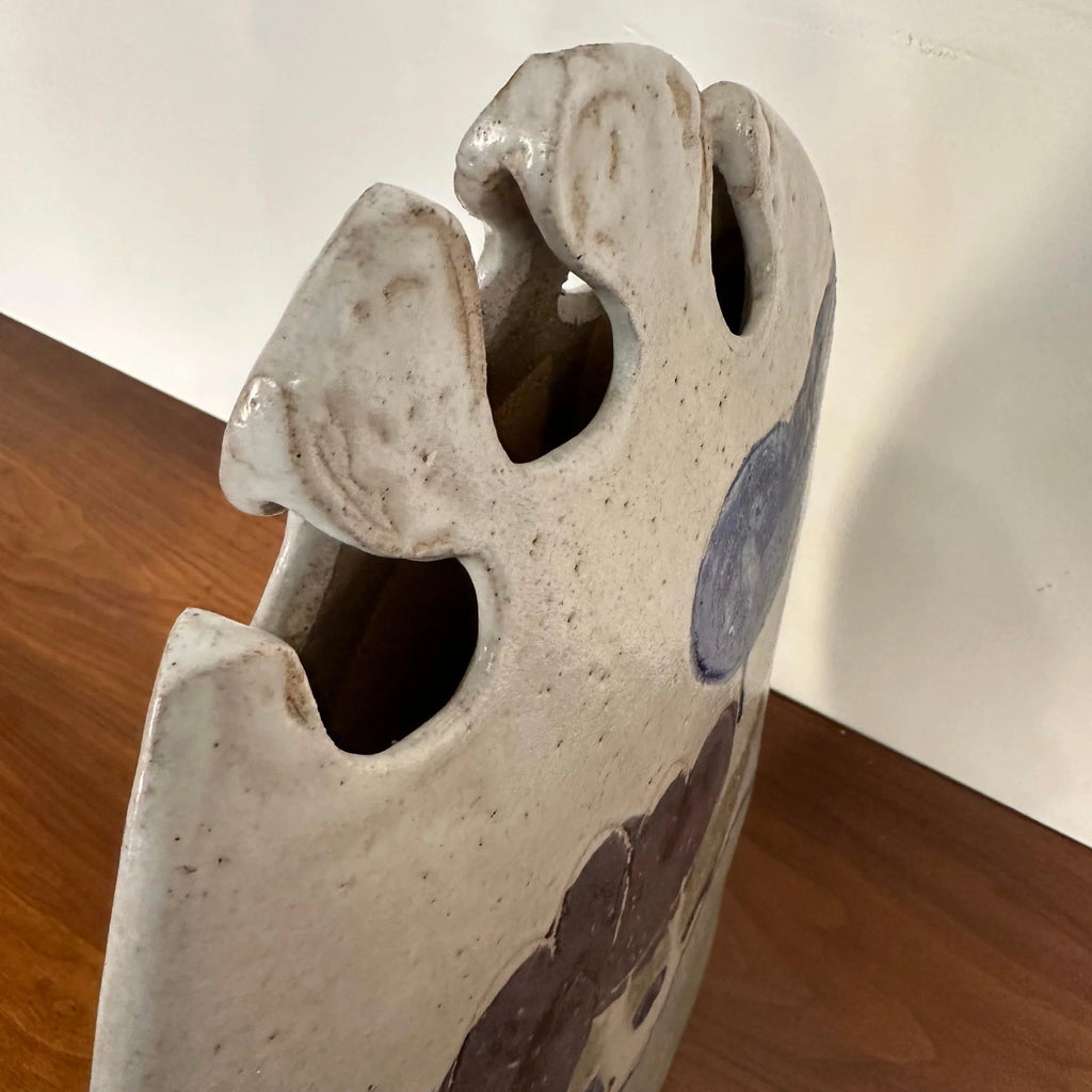 Tall Sculptural Vase by Larry Calhoun “Landscape Weed Pot”