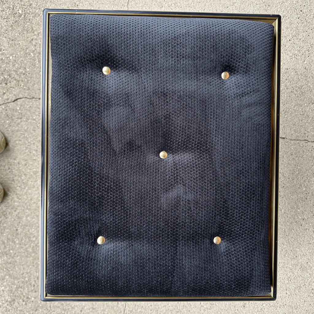 Acid Etched Mastercraft Ottoman by Bernhard Rohne Mid-Century Modern