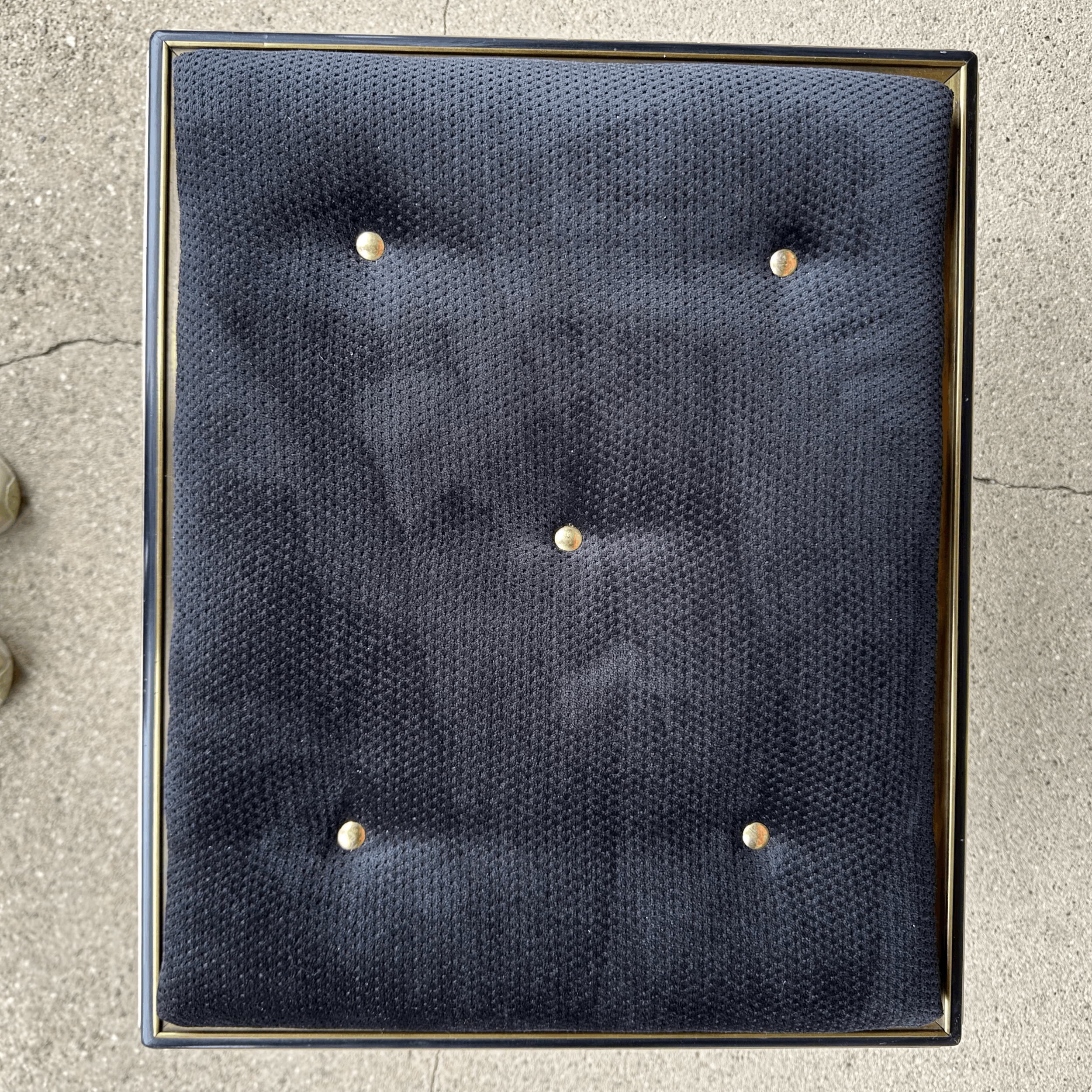 Acid Etched Mastercraft Ottoman by Bernhard Rohne Mid-Century Modern
