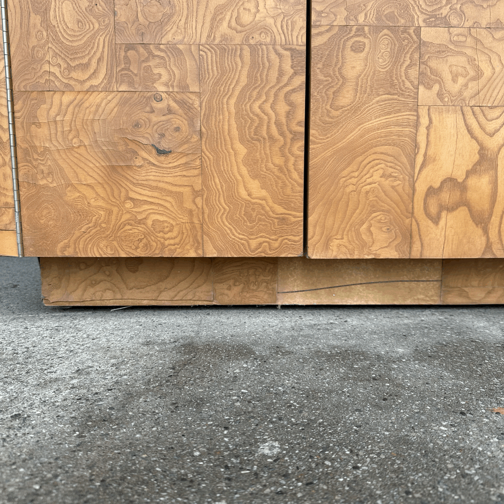 Paul Evans patchwork Burl wood credenza