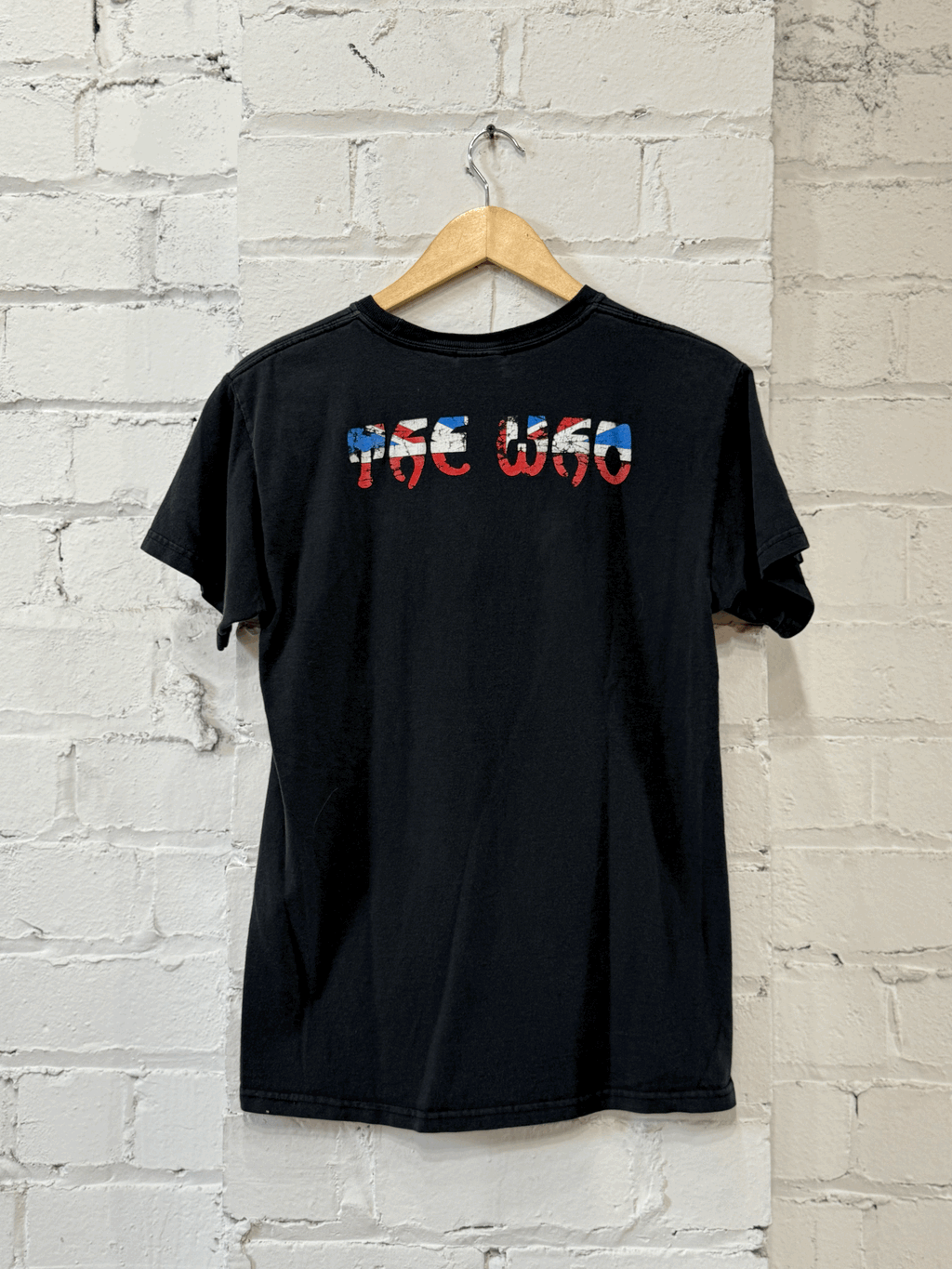 The Who 2004 Pete Townshend Union Jack Tee Small - J 1091