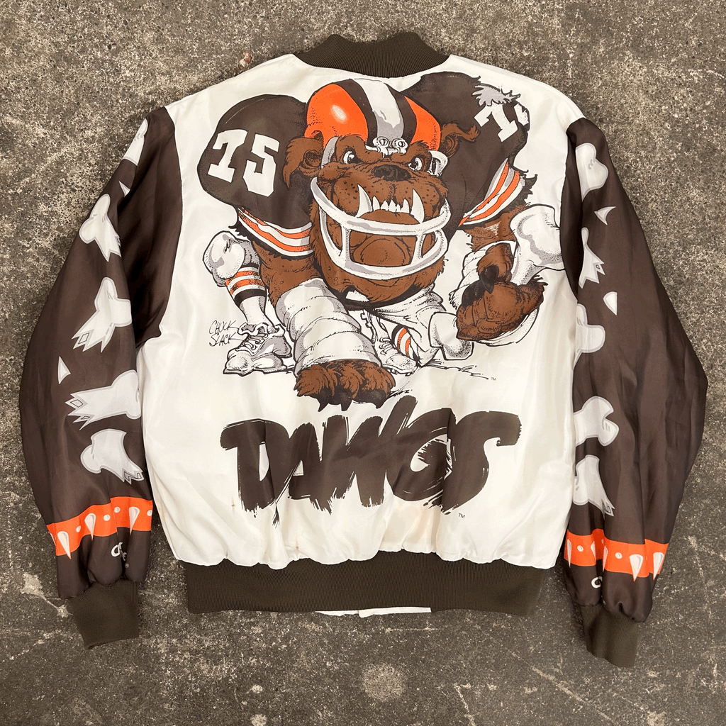 Cleveland Browns Chalkline Bomber Jacket Size L