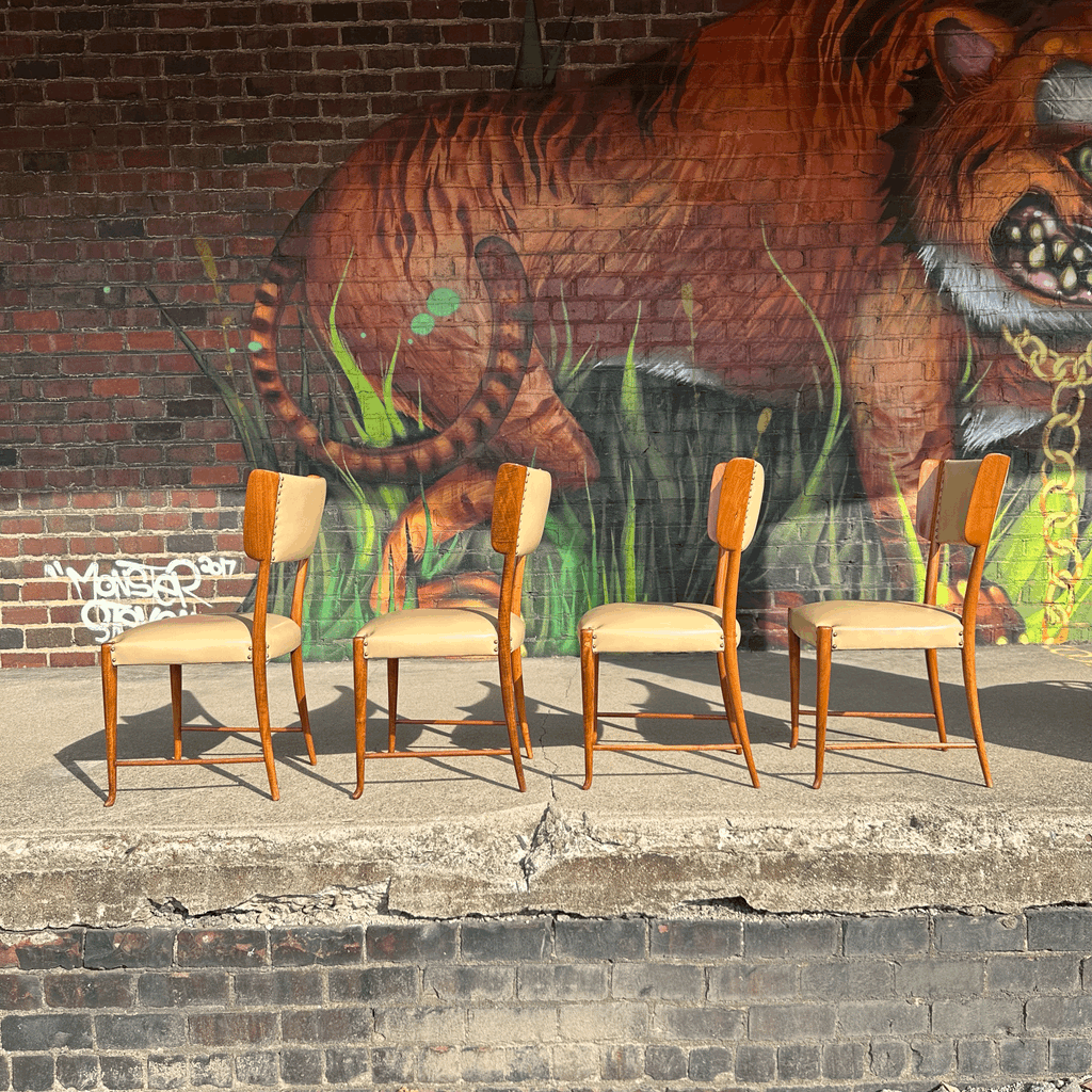 Set of 4 1940s Paulo Buffa Dining Chairs