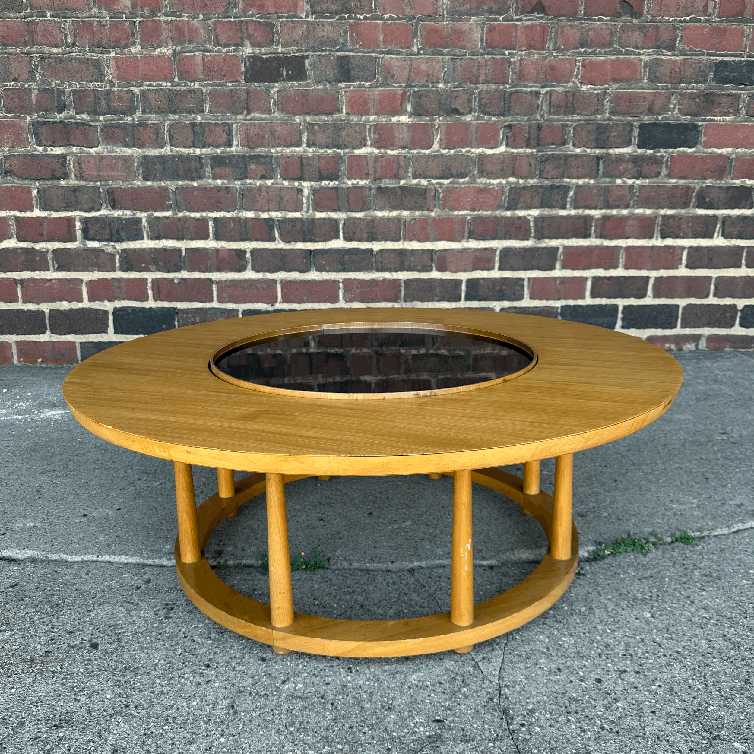 Robsjohn-Gibbings for Widdicomb Lazy Susan Coffee Table Mid-Century Modern