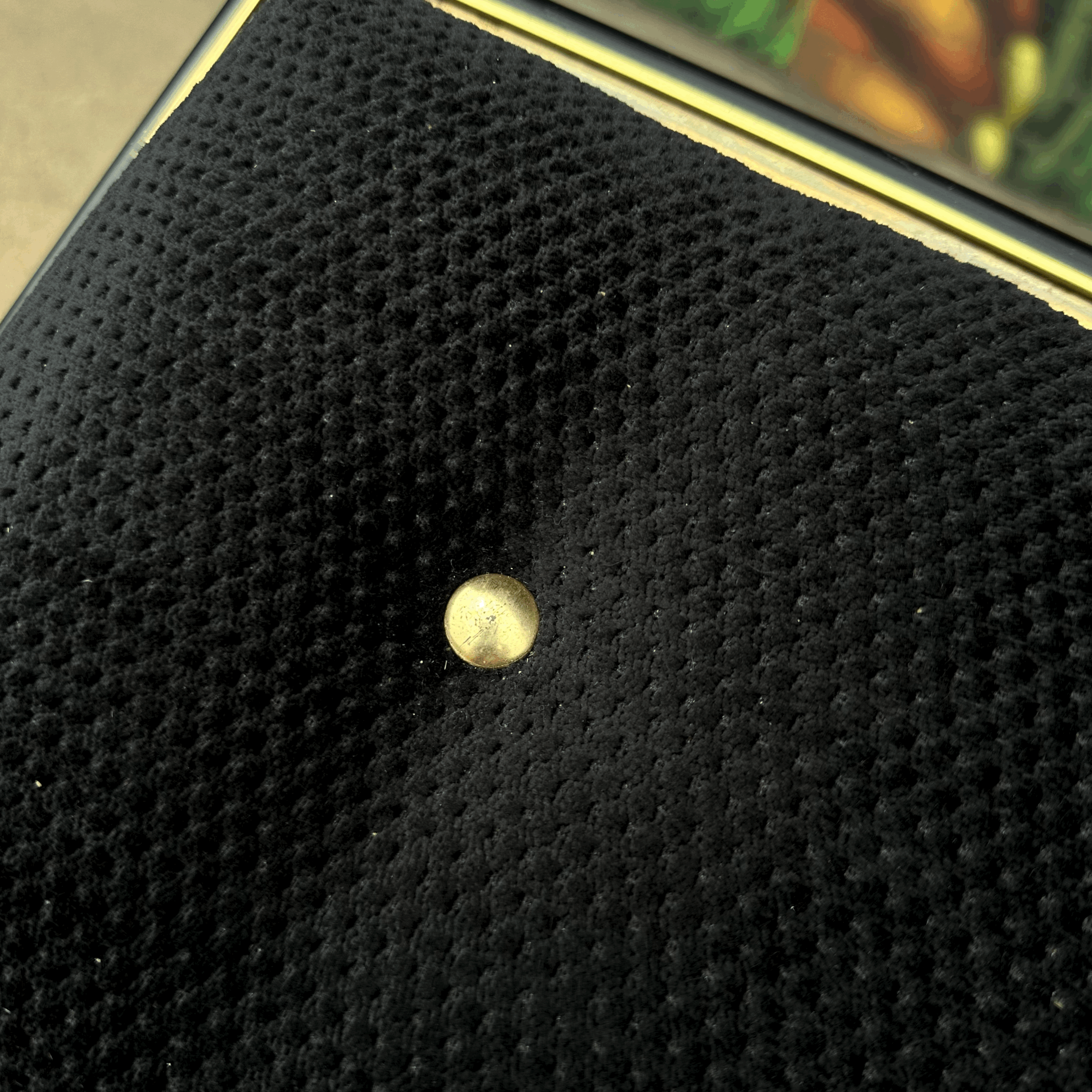 Acid Etched Mastercraft Ottoman by Bernhard Rohne Mid-Century Modern