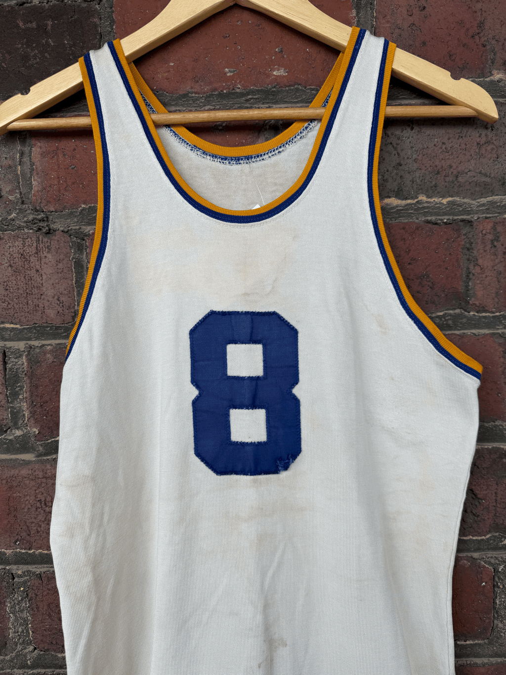 Vintage Jersey tank with Contrast Trim Size Medium