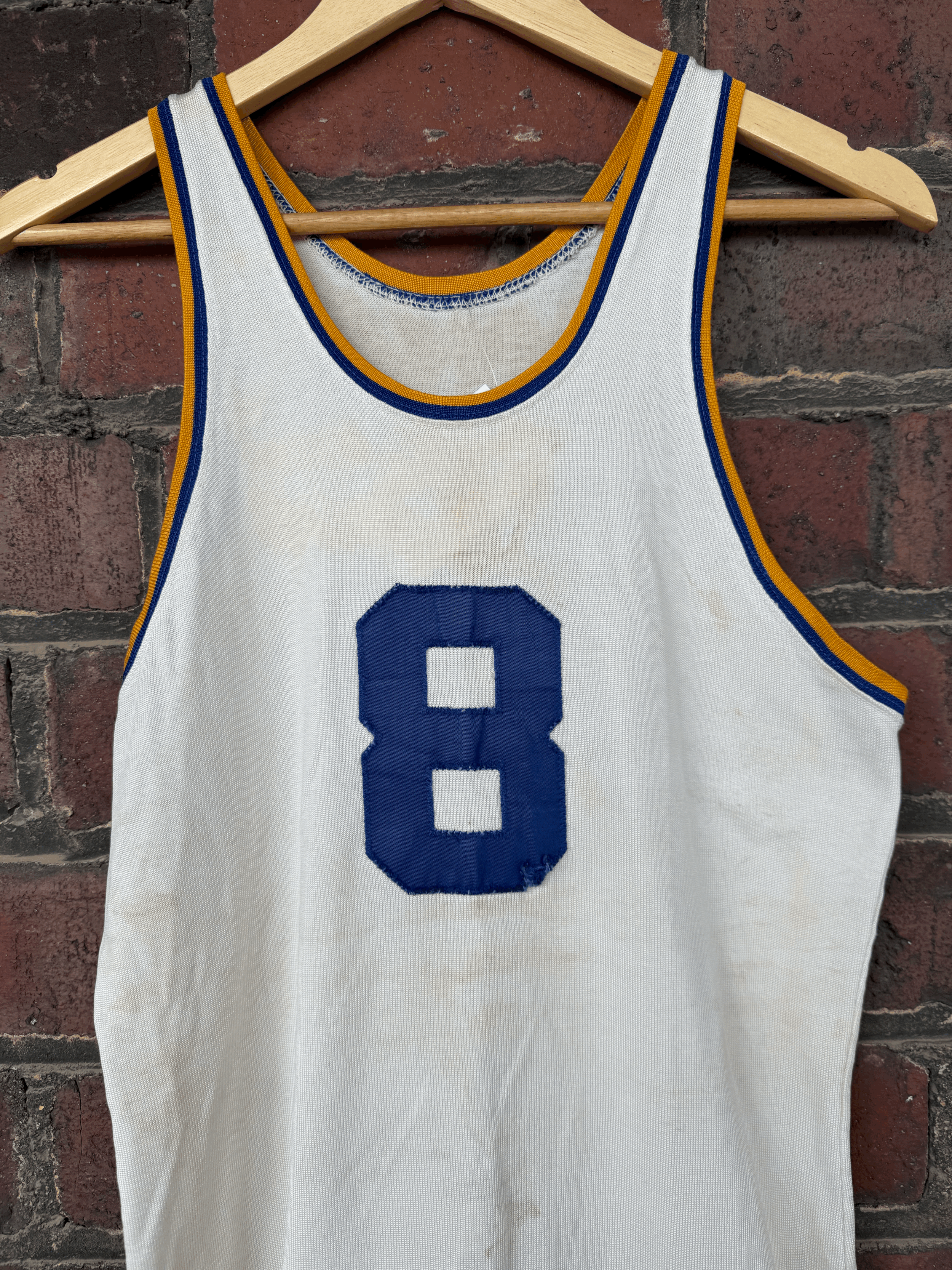 Vintage Jersey tank with Contrast Trim Size Medium