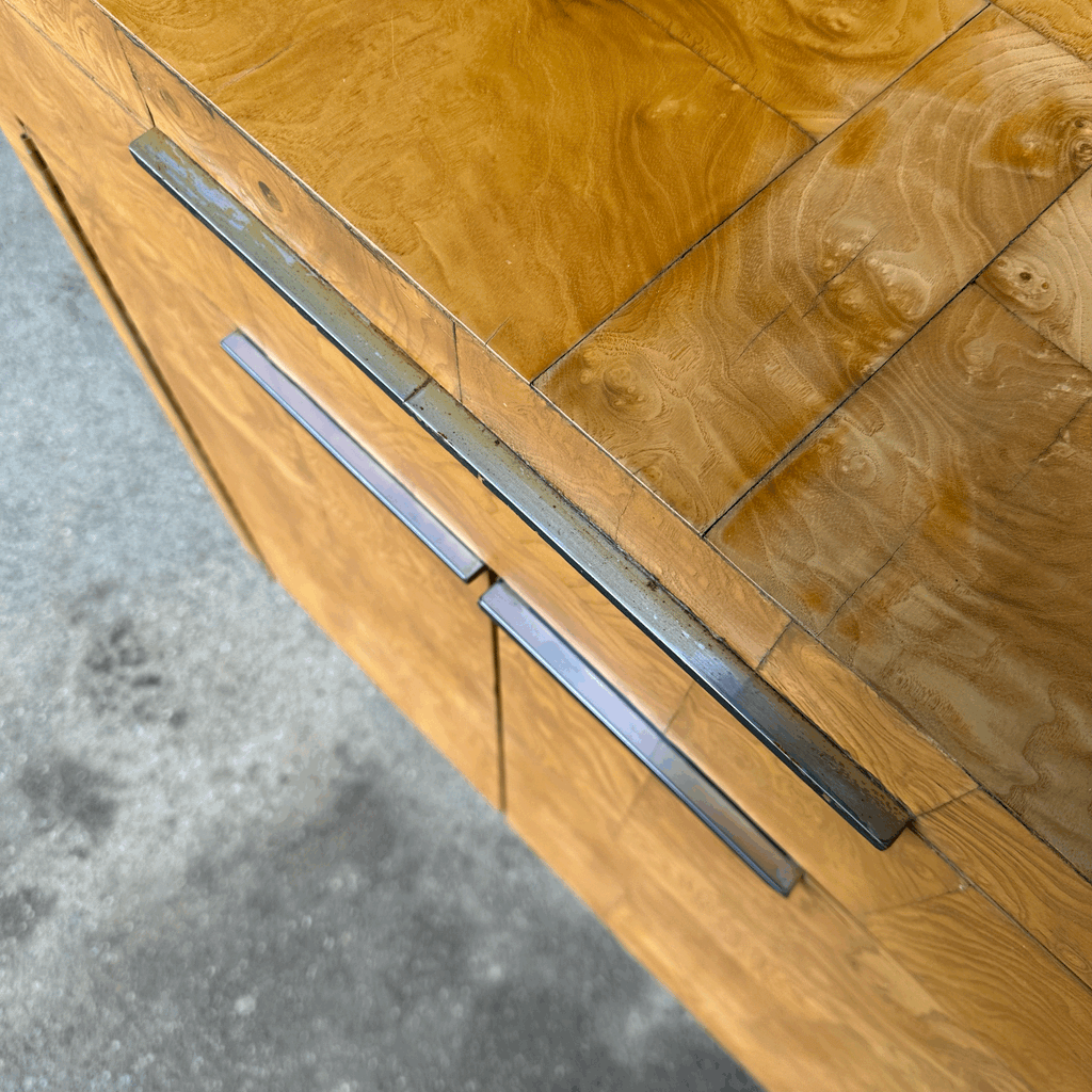 Paul Evans patchwork Burl wood credenza
