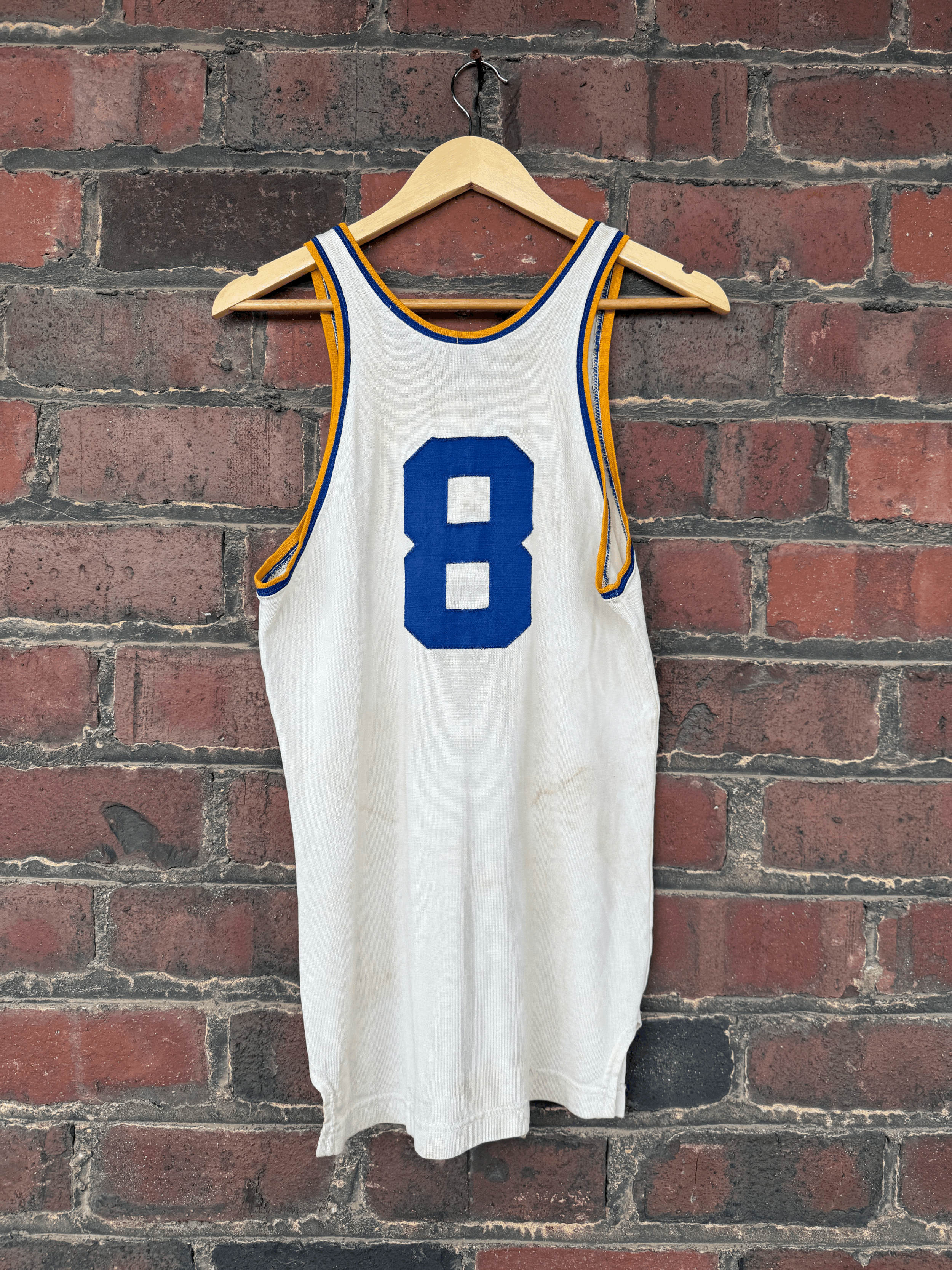 Vintage Jersey tank with Contrast Trim Size Medium