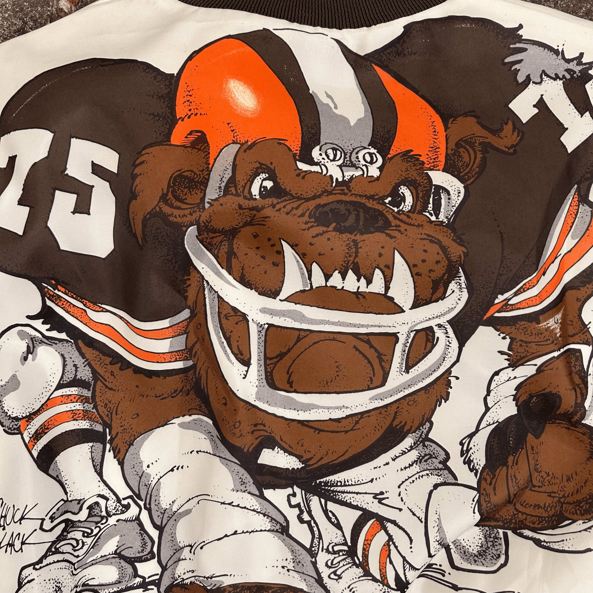 Cleveland Browns Chalkline Bomber Jacket Size L