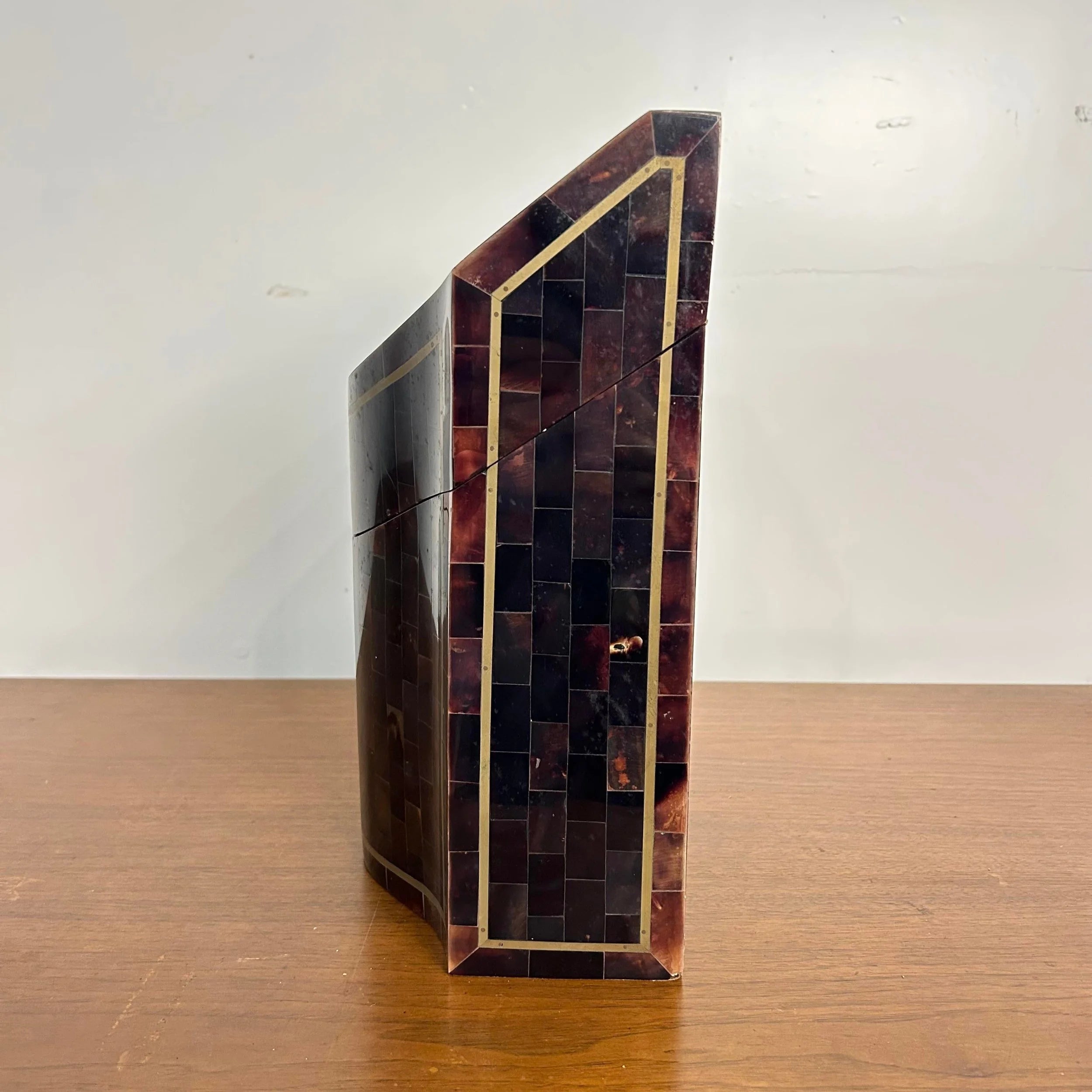 Tessellated Marble Box by Karl Springer