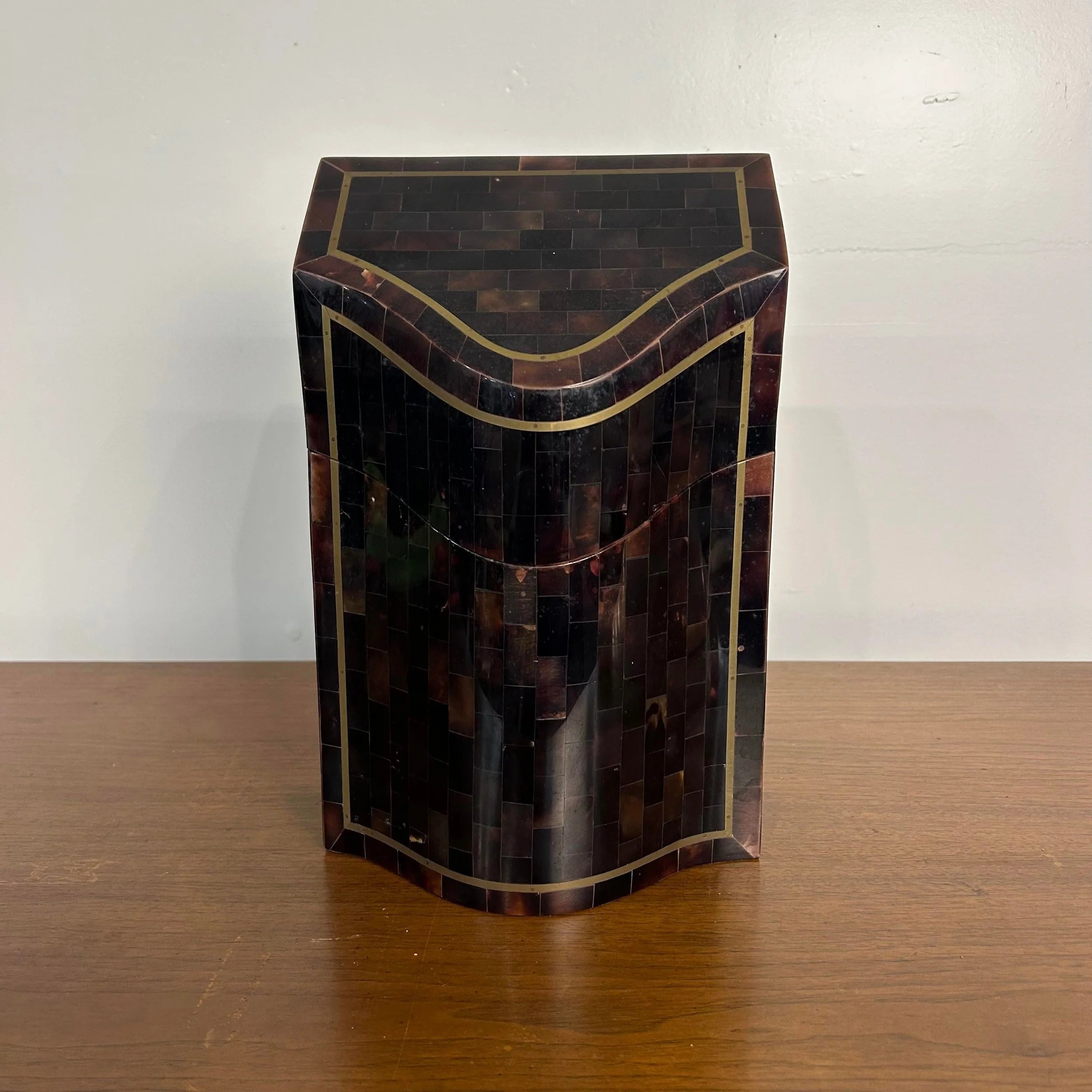 Tessellated Marble Box by Karl Springer