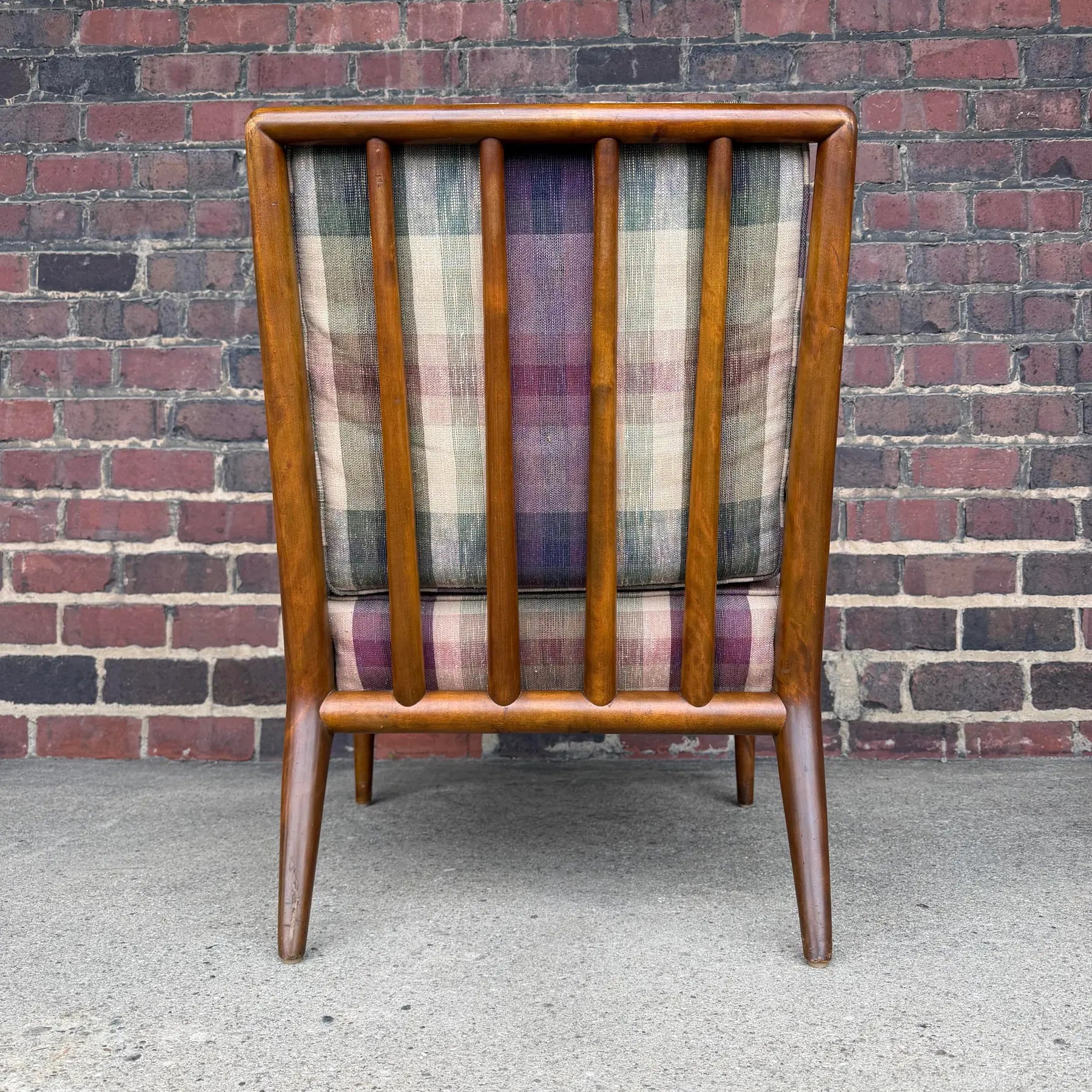 t.h. Robsjohn-Gibbings for Widdicomb Chair and Ottoman