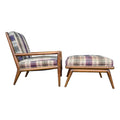 t.h. Robsjohn-Gibbings for Widdicomb Chair and Ottoman
