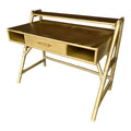 Tommi Parzinger Rattan Bamboo for Willow and Reed Desk.
