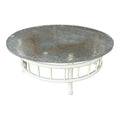 Tommi Parzinger Rattan Outdoor Round Coffee Table Willow and Reed