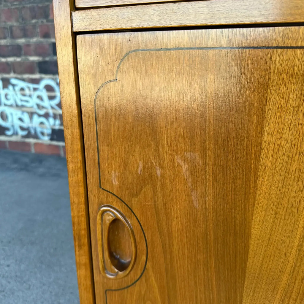 Uncommon Mid Century Modern Walnut Credenza From Sweden