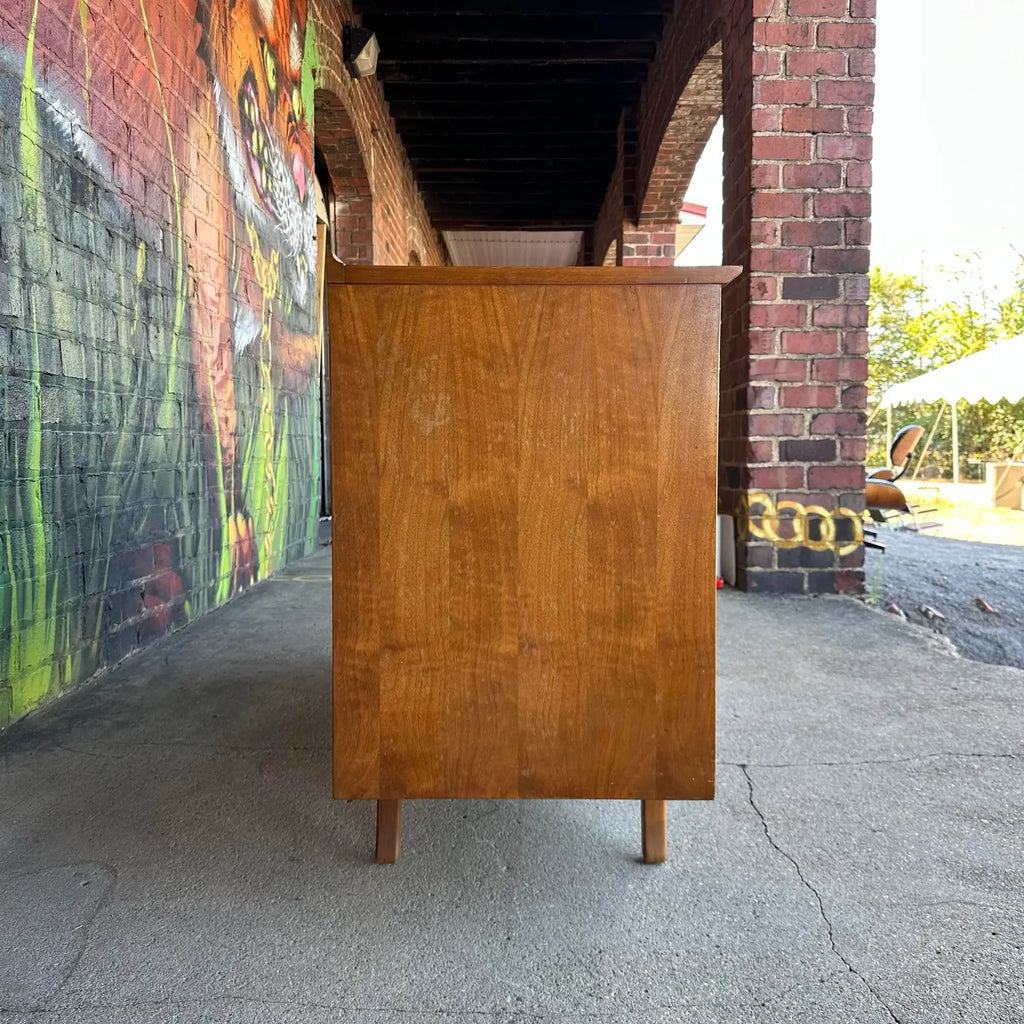 Uncommon Mid Century Modern Walnut Credenza From Sweden